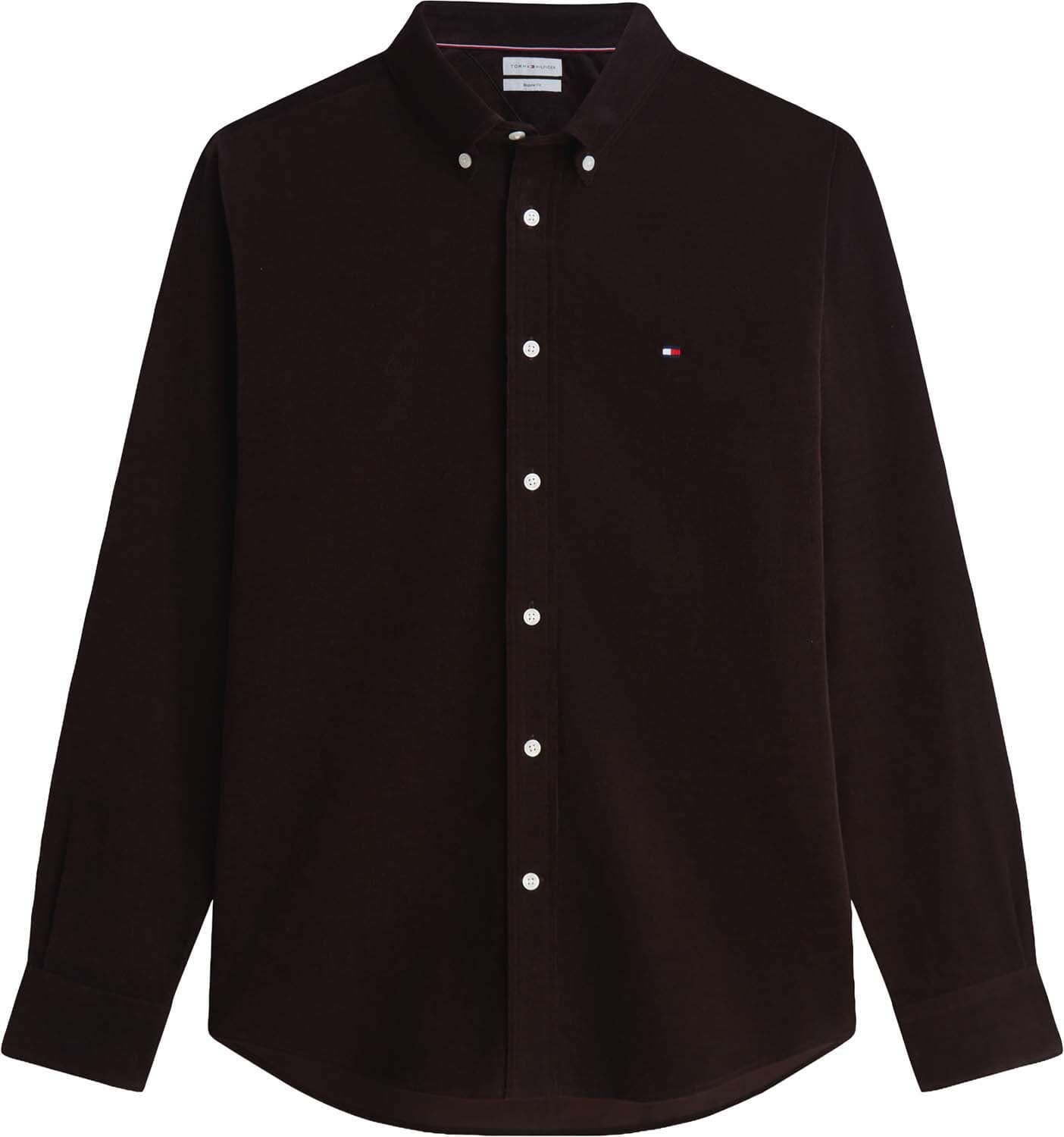Tommy Hilfiger Overhemd Corduroy Bruin