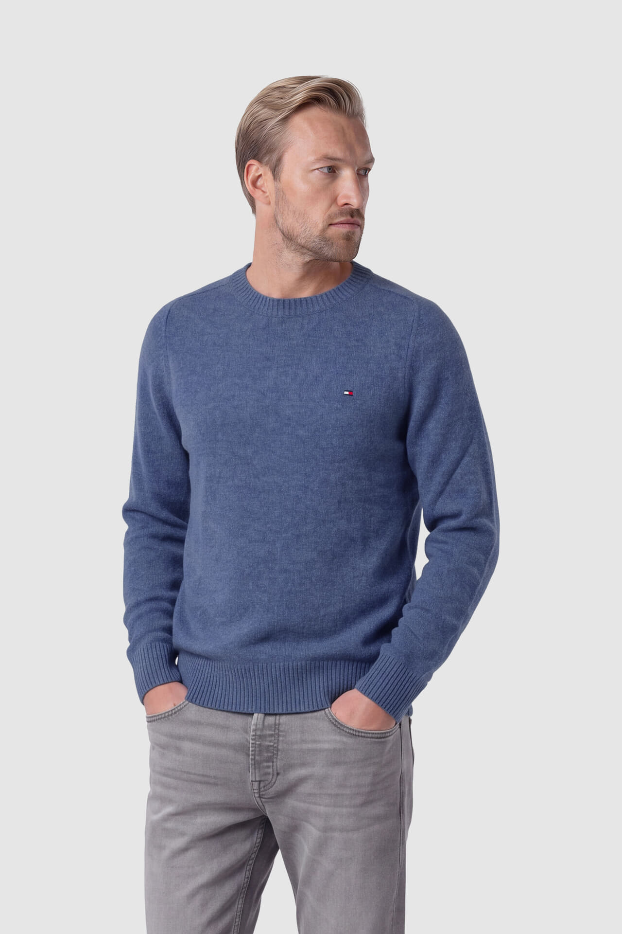 Tommy Hilfiger Trui Lamswol Blauw