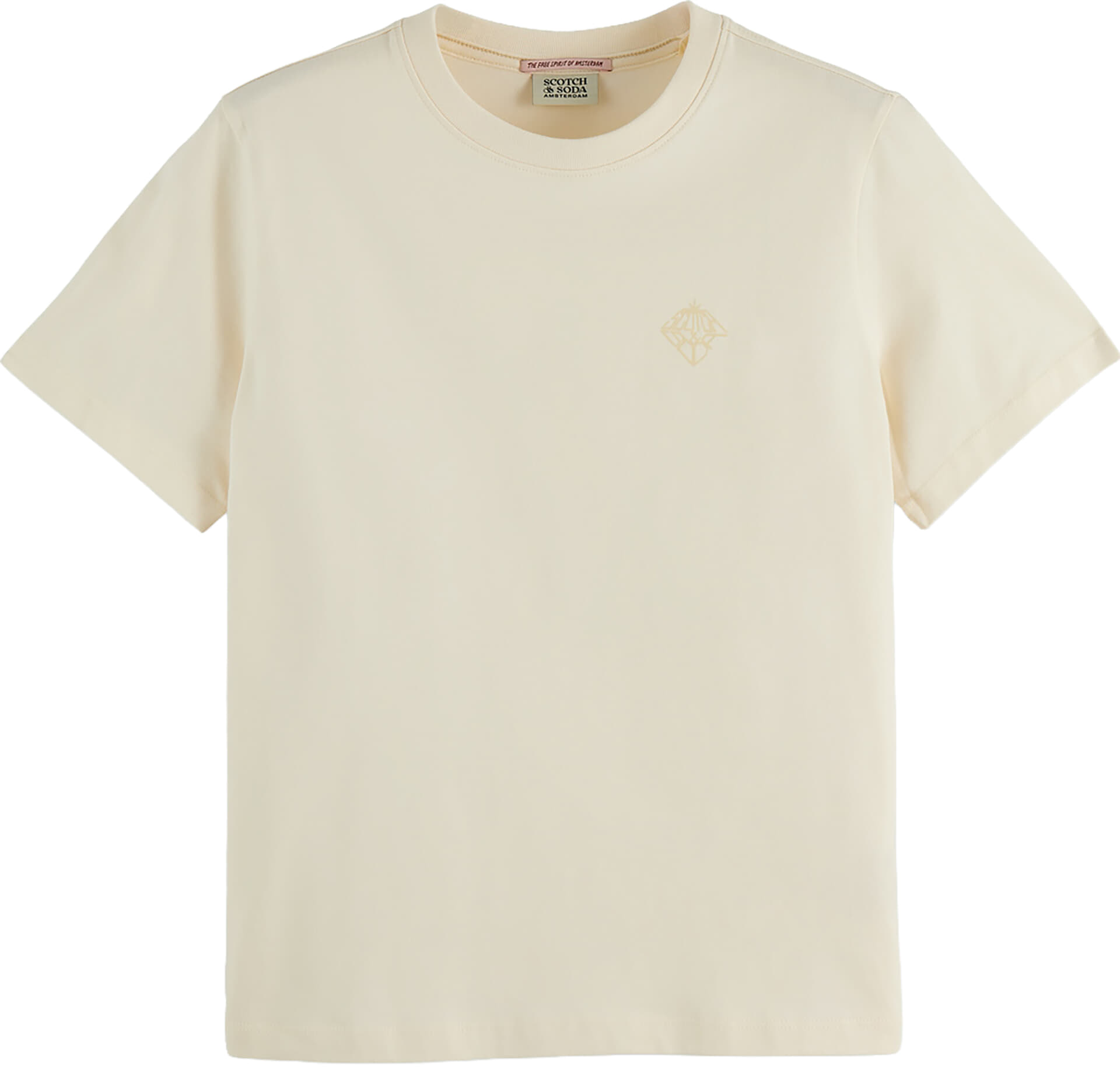 Scotch & Soda T-shirt Chest Artwork Core Regular Off White