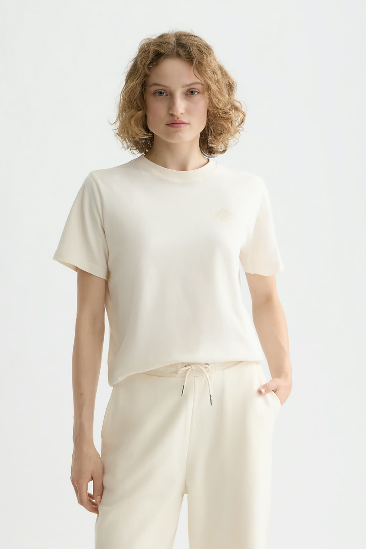 Scotch & Soda T-shirt Chest Artwork Core Regular Off White