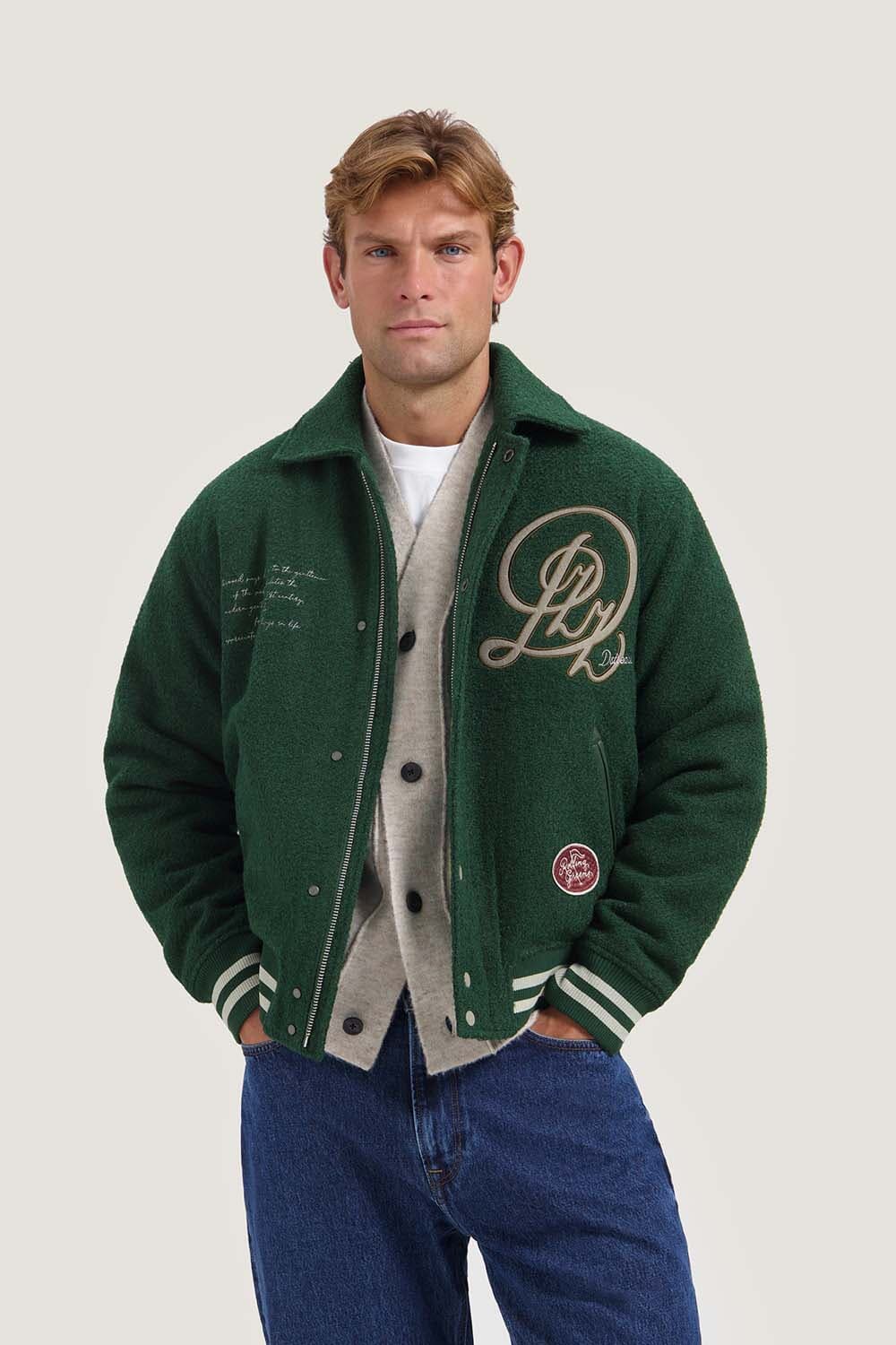 Dstrezzed Bomberjack Varsity Groen