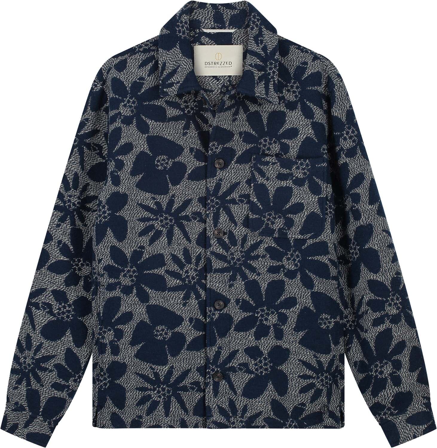 Dstrezzed Overshirt Lino Damast  Navy