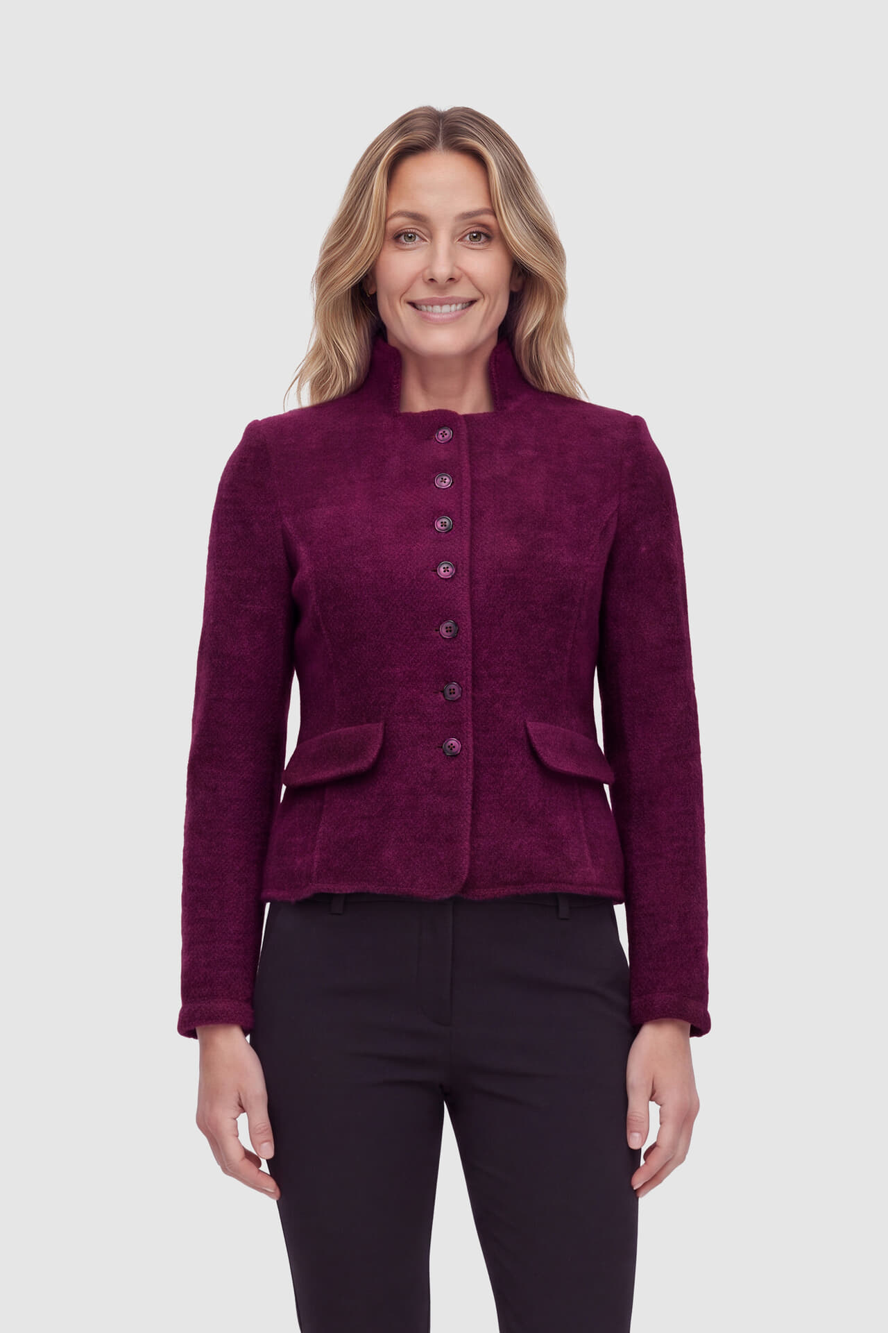 B Three Blazer Maartje Bordeaux Rood