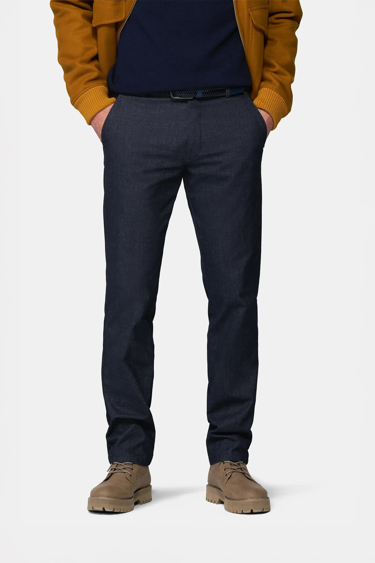 Meyer Chino Paris Active Modern Fit Ultra Flex Navy