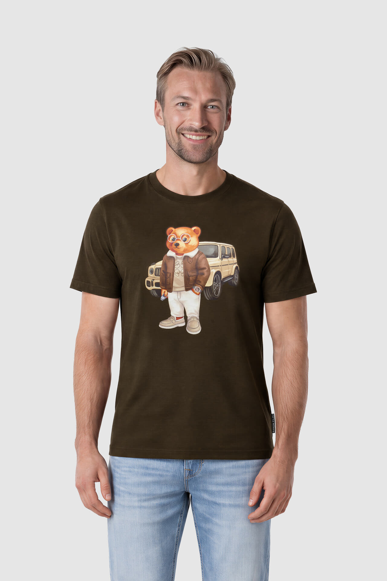 Baron Filou T-shirt Hummer Bear Bruin