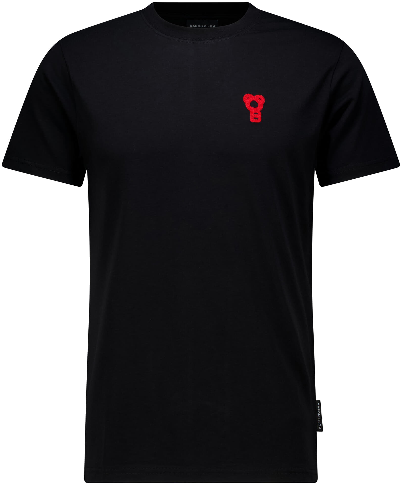 Baron Filou T-shirt Embordery Zwart