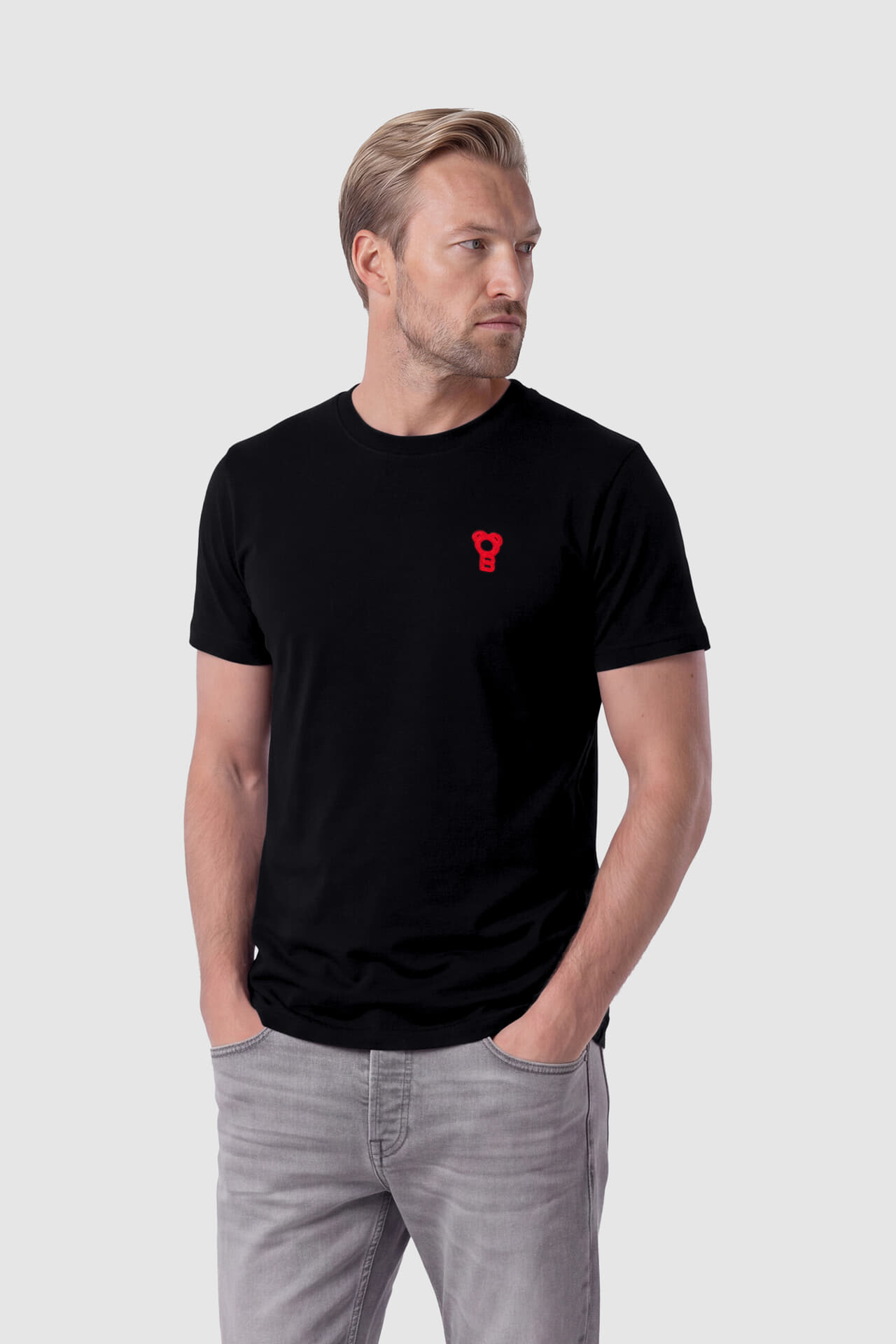 Baron Filou T-shirt Embordery Zwart