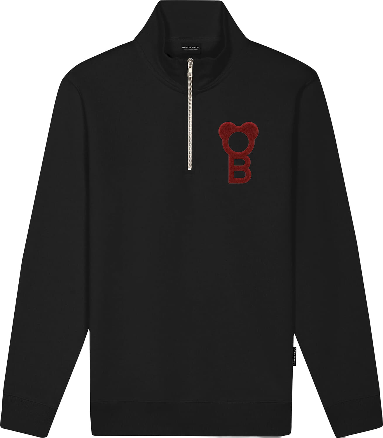 Halfzip Pullover Zwart