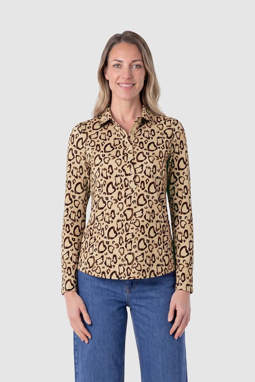 Bloomings Polo Shirt  Bruin