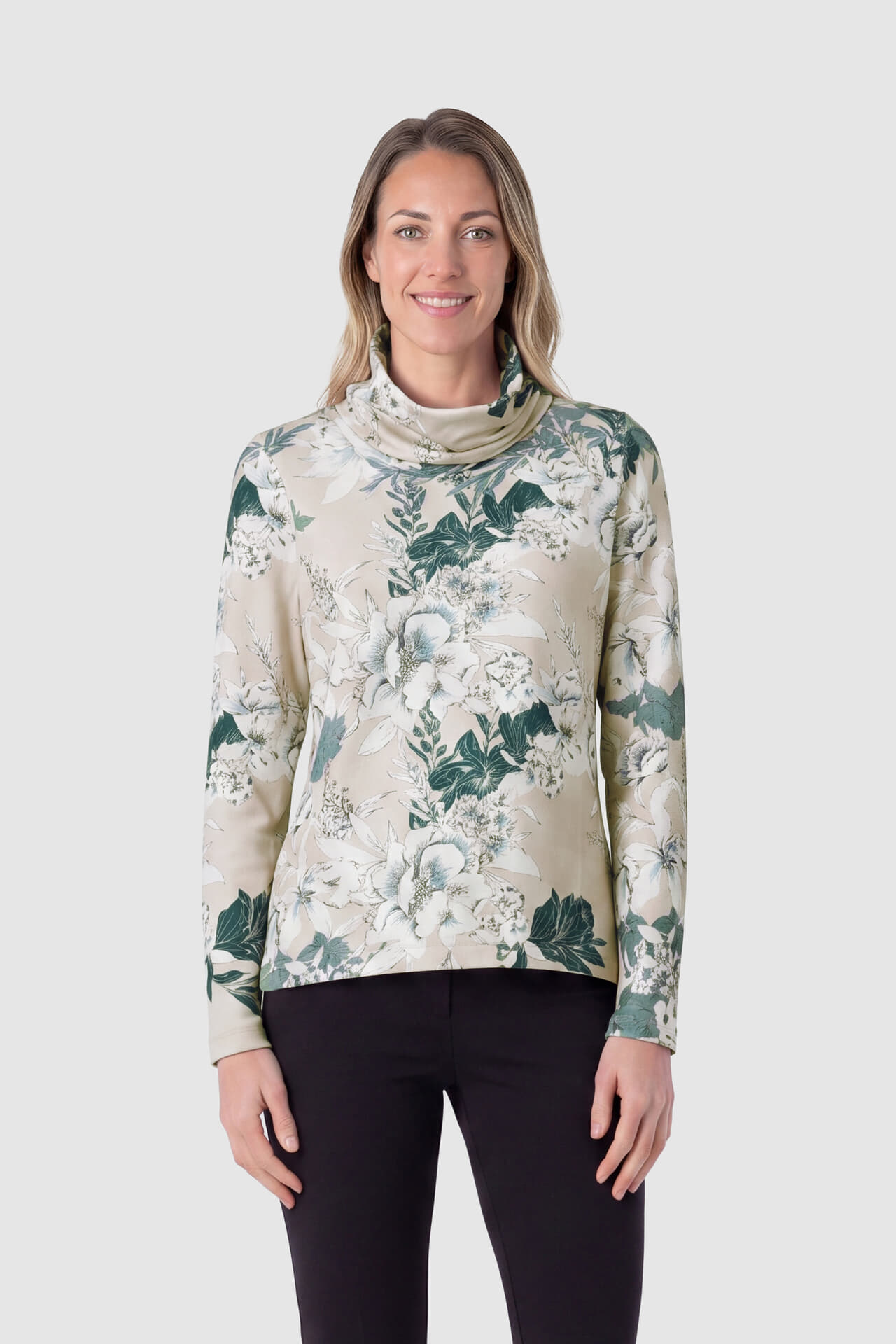 Bloomings Top Loose turtle Beige