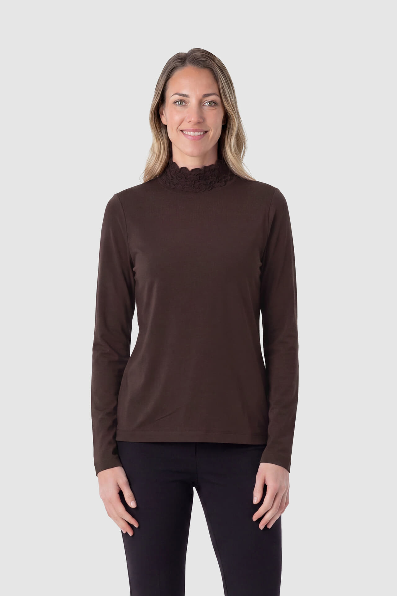 Bloomings Top Ruffle Bruin