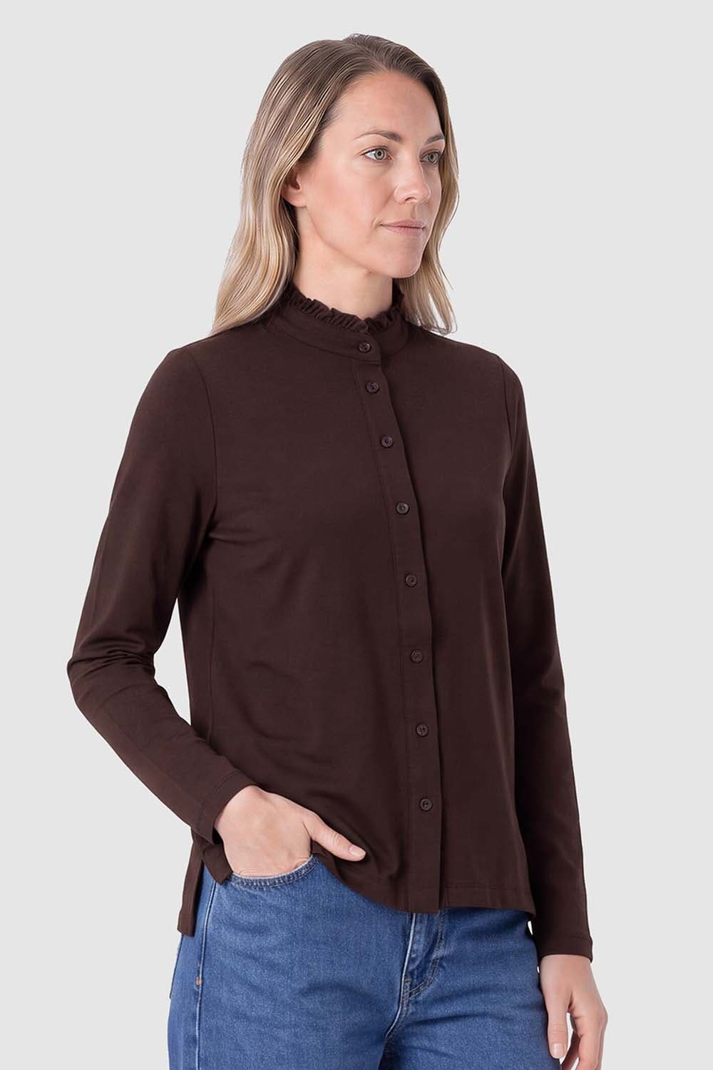 Bloomings Blouse Jersey Bruin