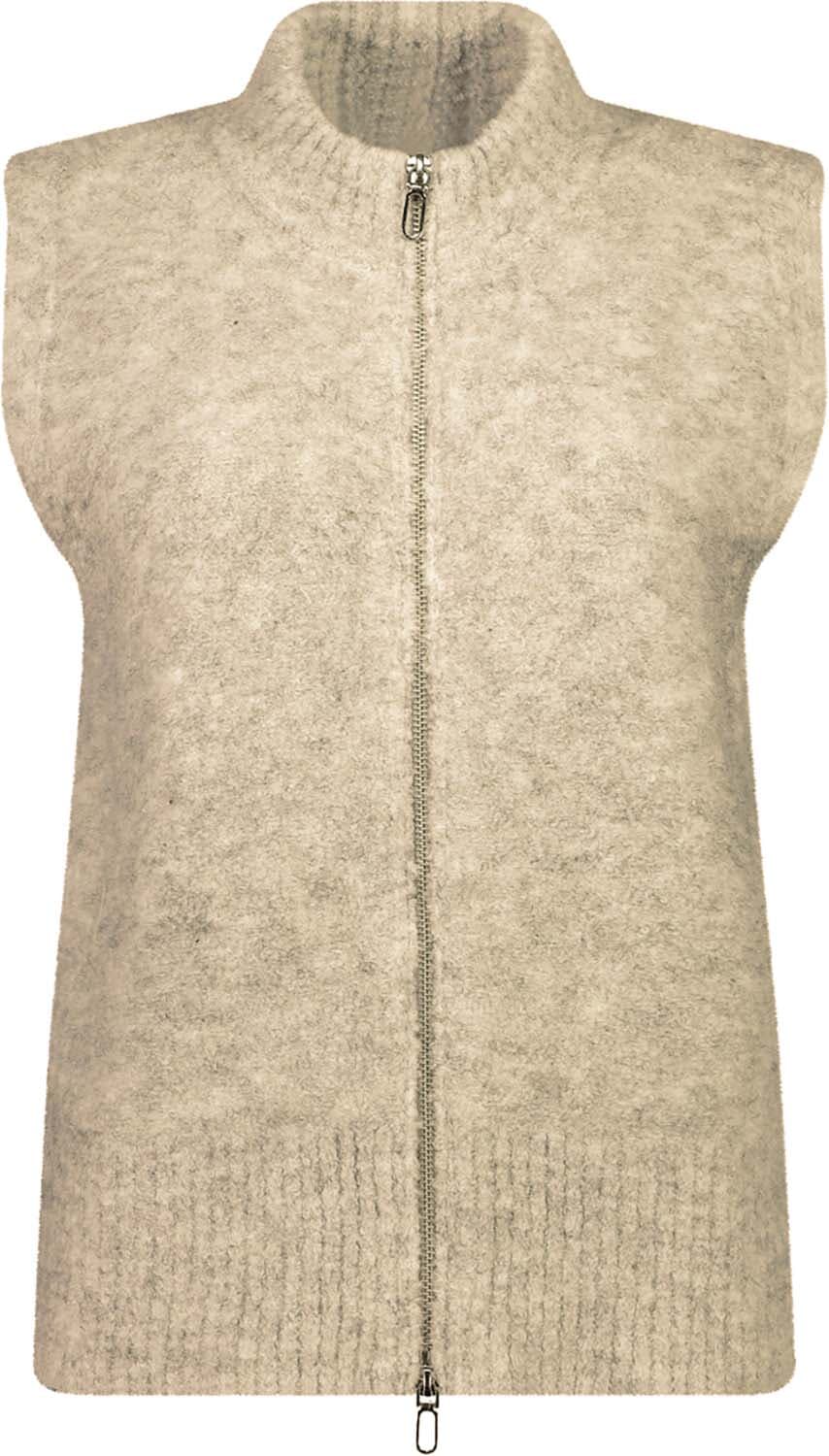 Bloomings Gilet Mock Neck Camel