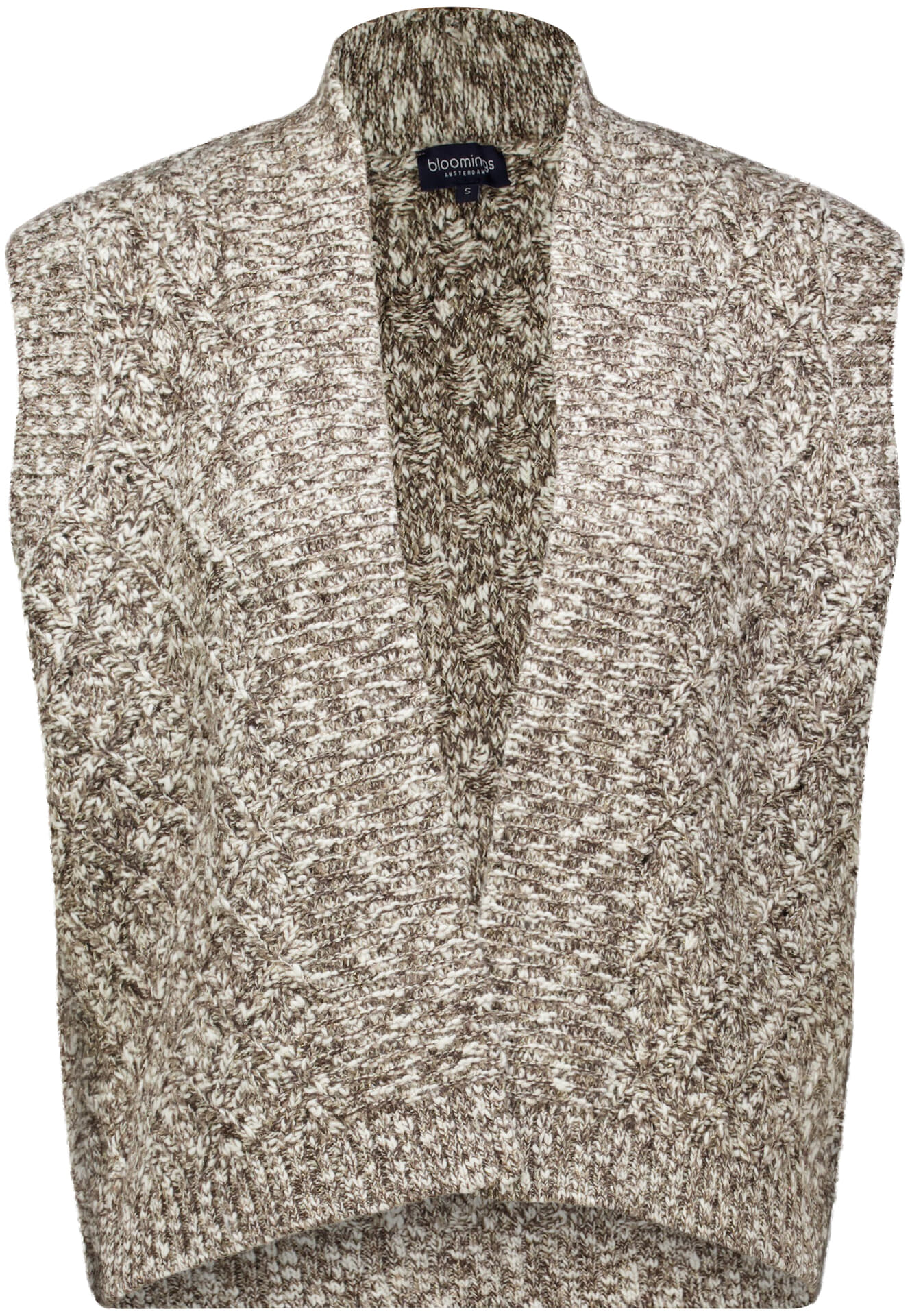Bloomings Gilet Lurex Bruin
