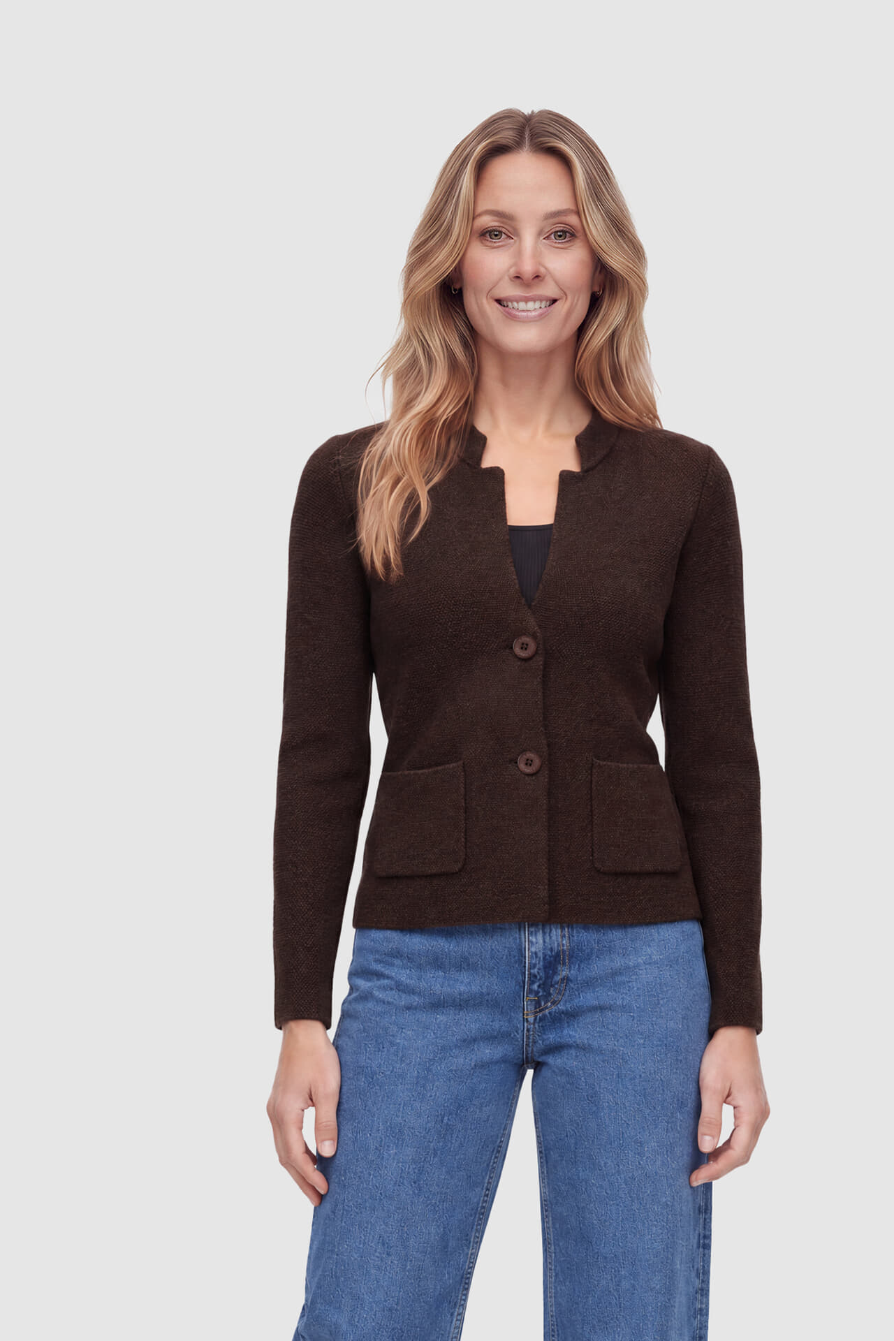 Bloomings Vest Blazer  Bruin