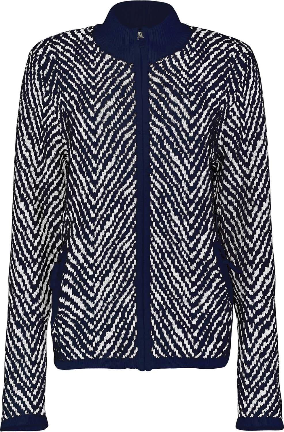 Bloomings Vest Jaquard Navy