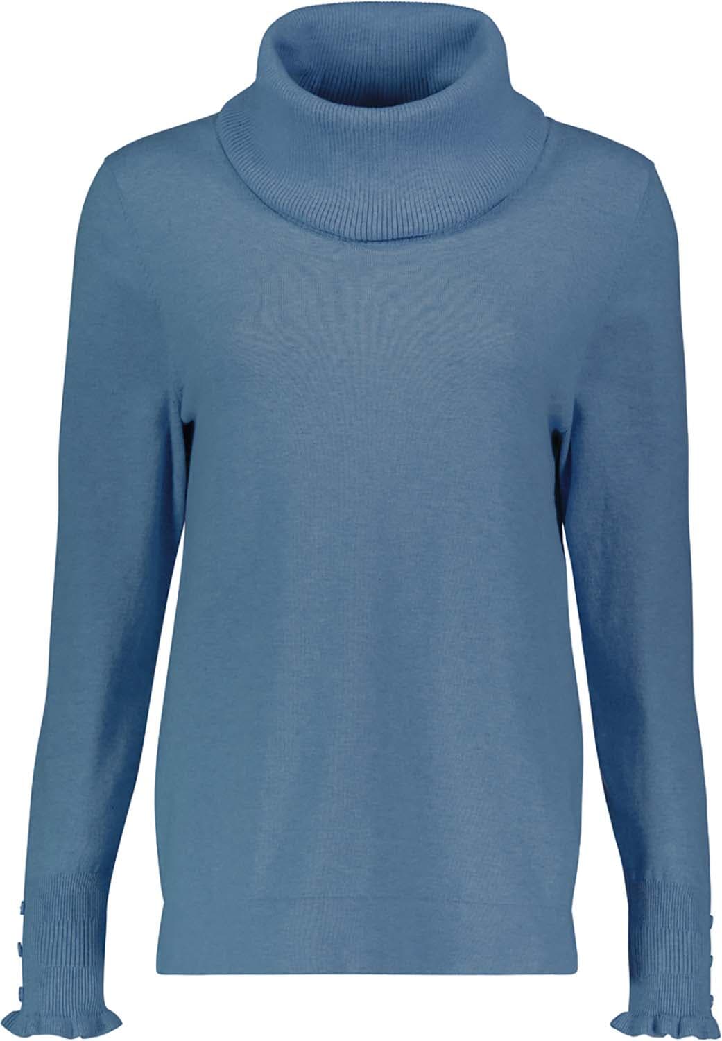 Bloomings Trui Turtle Loose fit Blauw