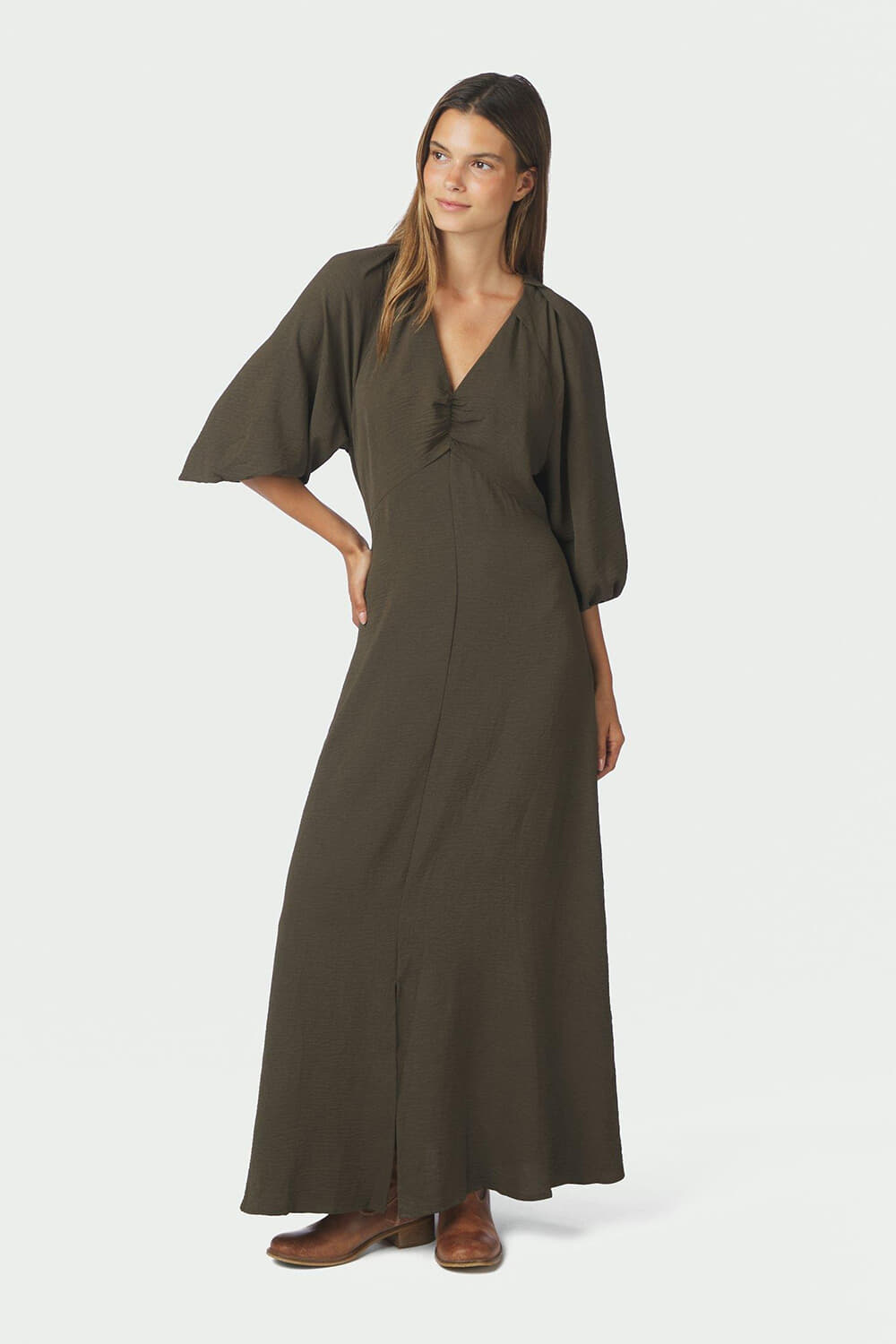 Neo Noir Jurk Meriel Army