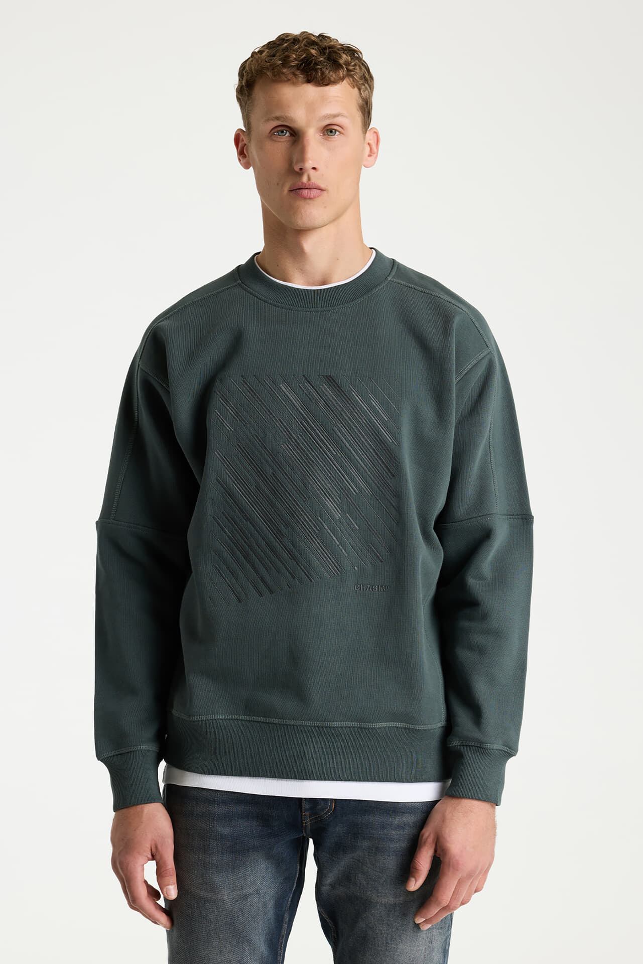 Chasin Sweater Ido Fro Brush Groen