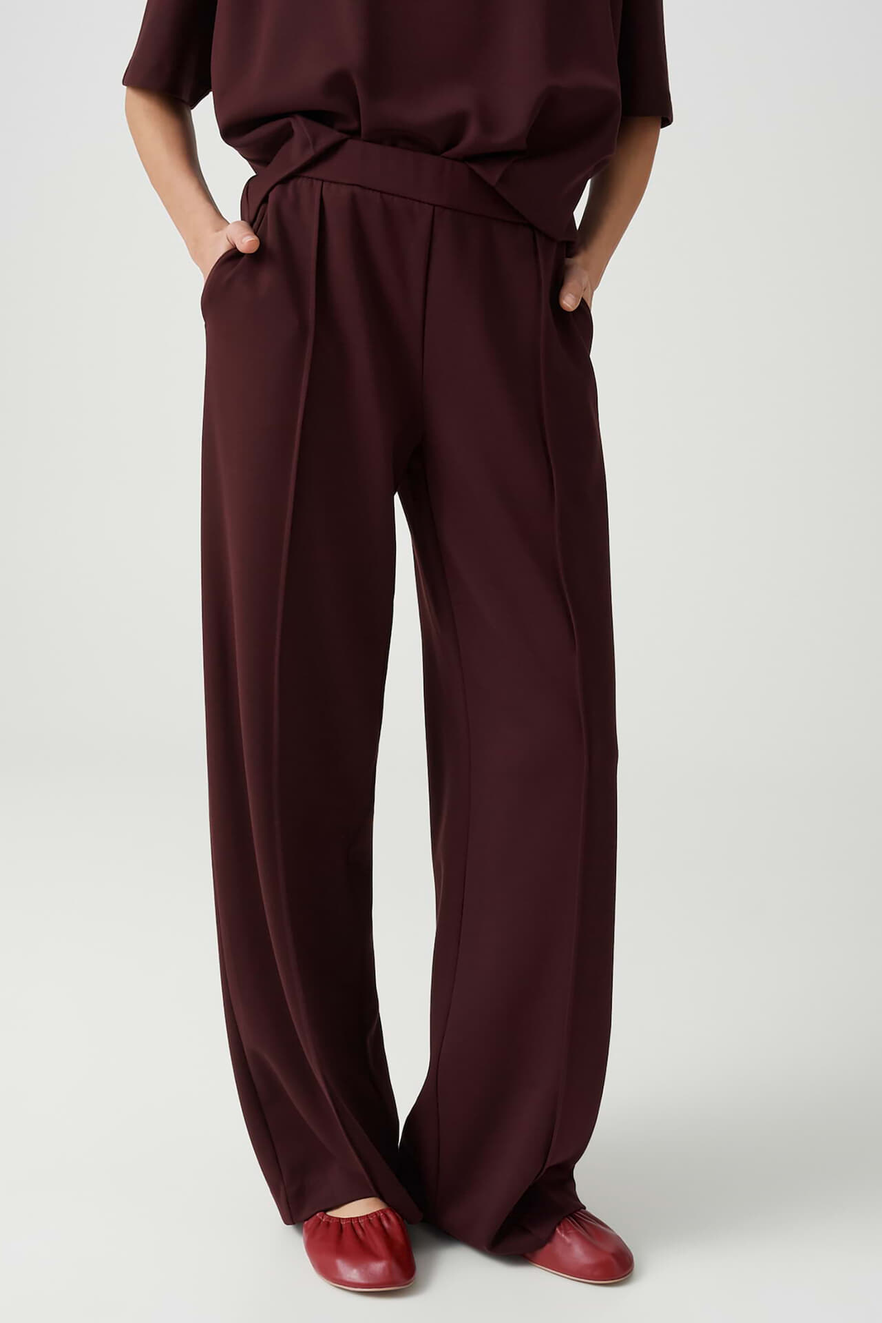Opus Joggingbroek Melane chill Rood