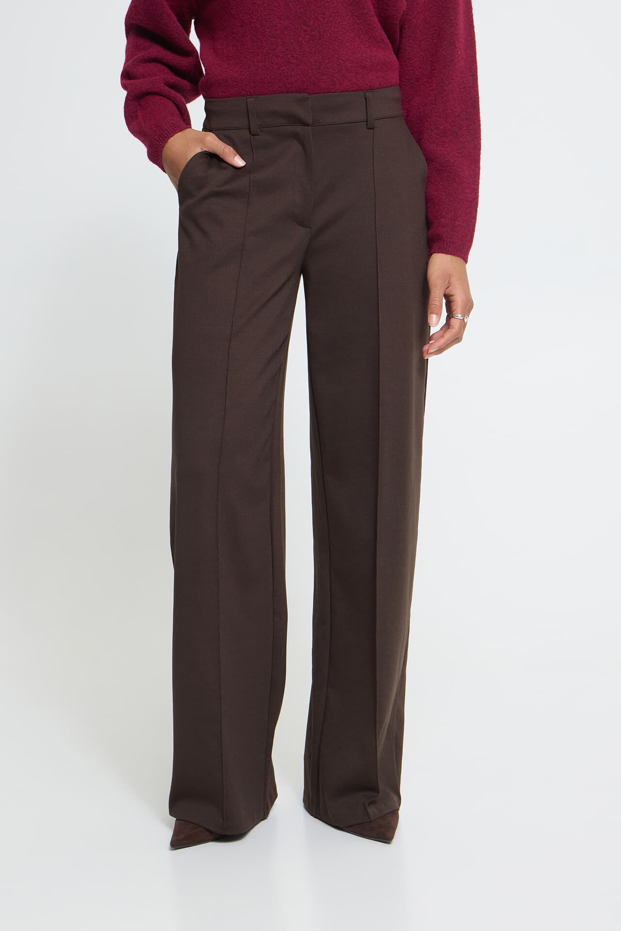 Ichi Pantalon Kate Office Bruin