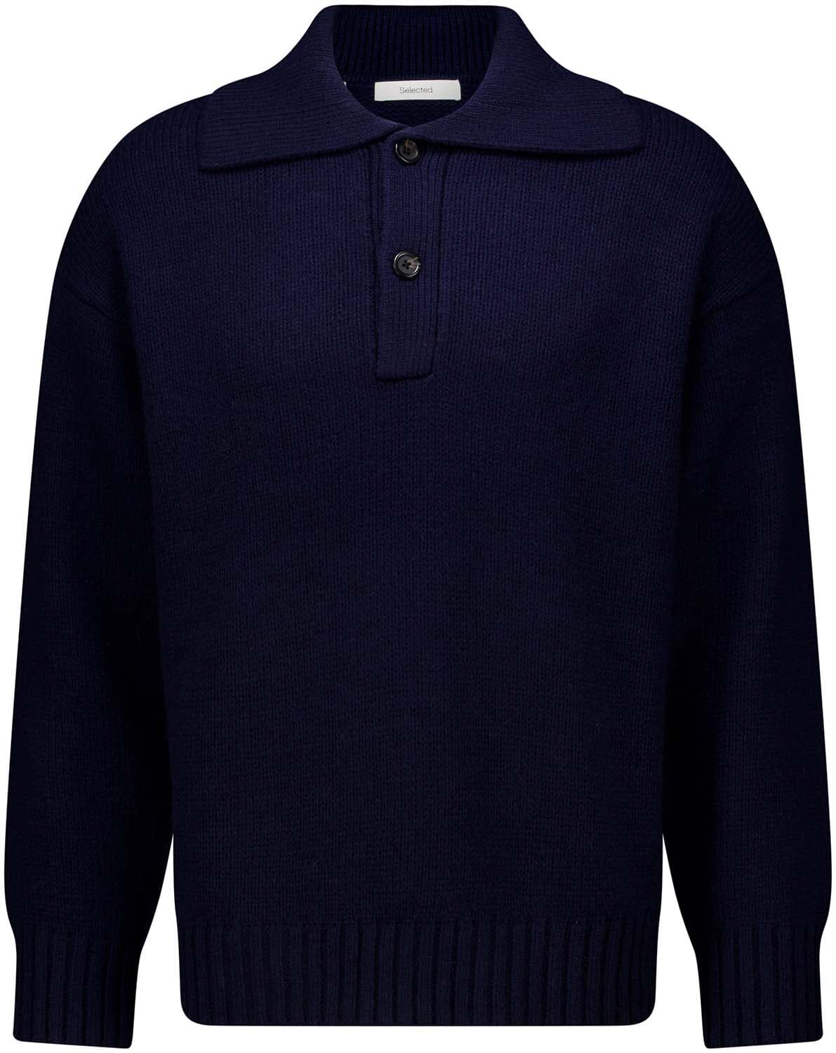 Selected Homme Polotrui Cody Rlx Collar Navy