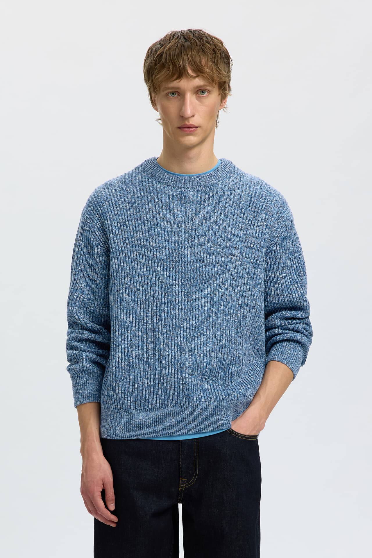 Selected Homme Gebreide Trui Tilum Relax Fit Multi