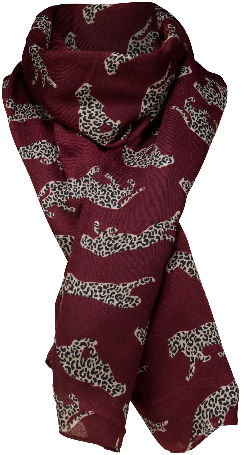 Zo Sjaal Bordeaux Rood