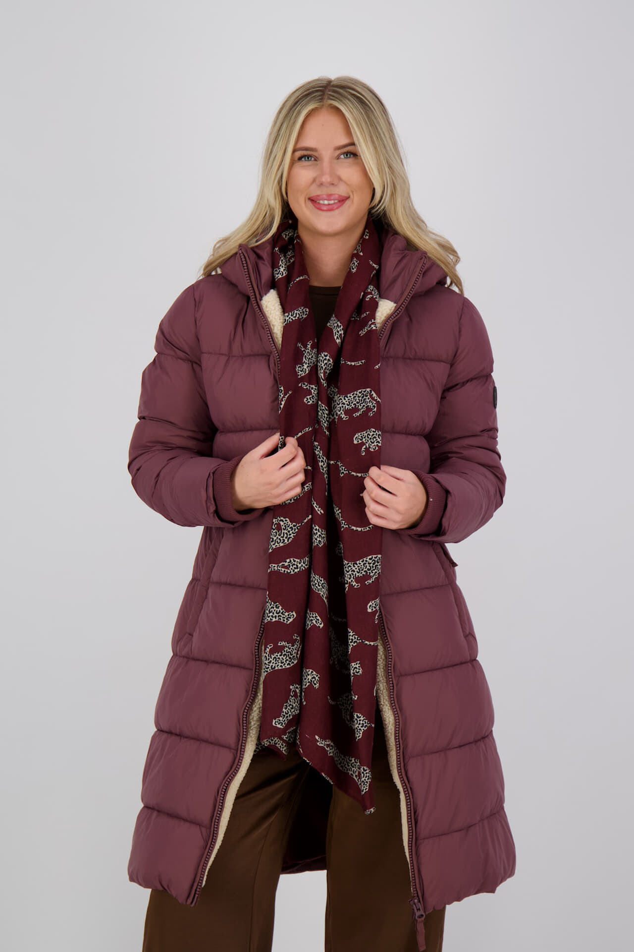 Zo Sjaal Bordeaux Rood