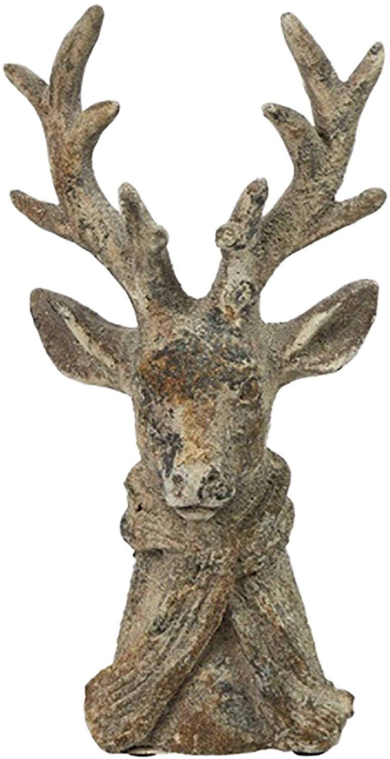 Bomont Collection Hert M/Sjaal Percy S Grijs 12x9,5x23CM Grijs