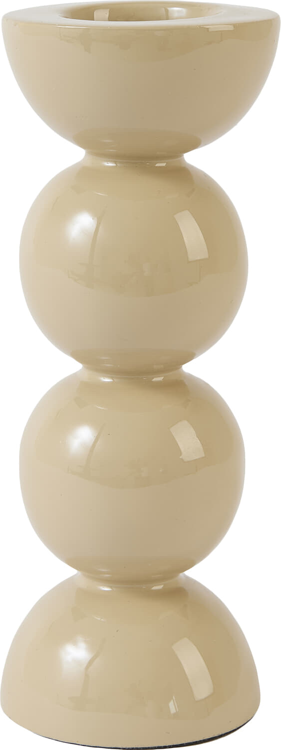 Bomont Collection Candle stick Ø7,5x20,5 cm NYONS Shiny Sand Kaki