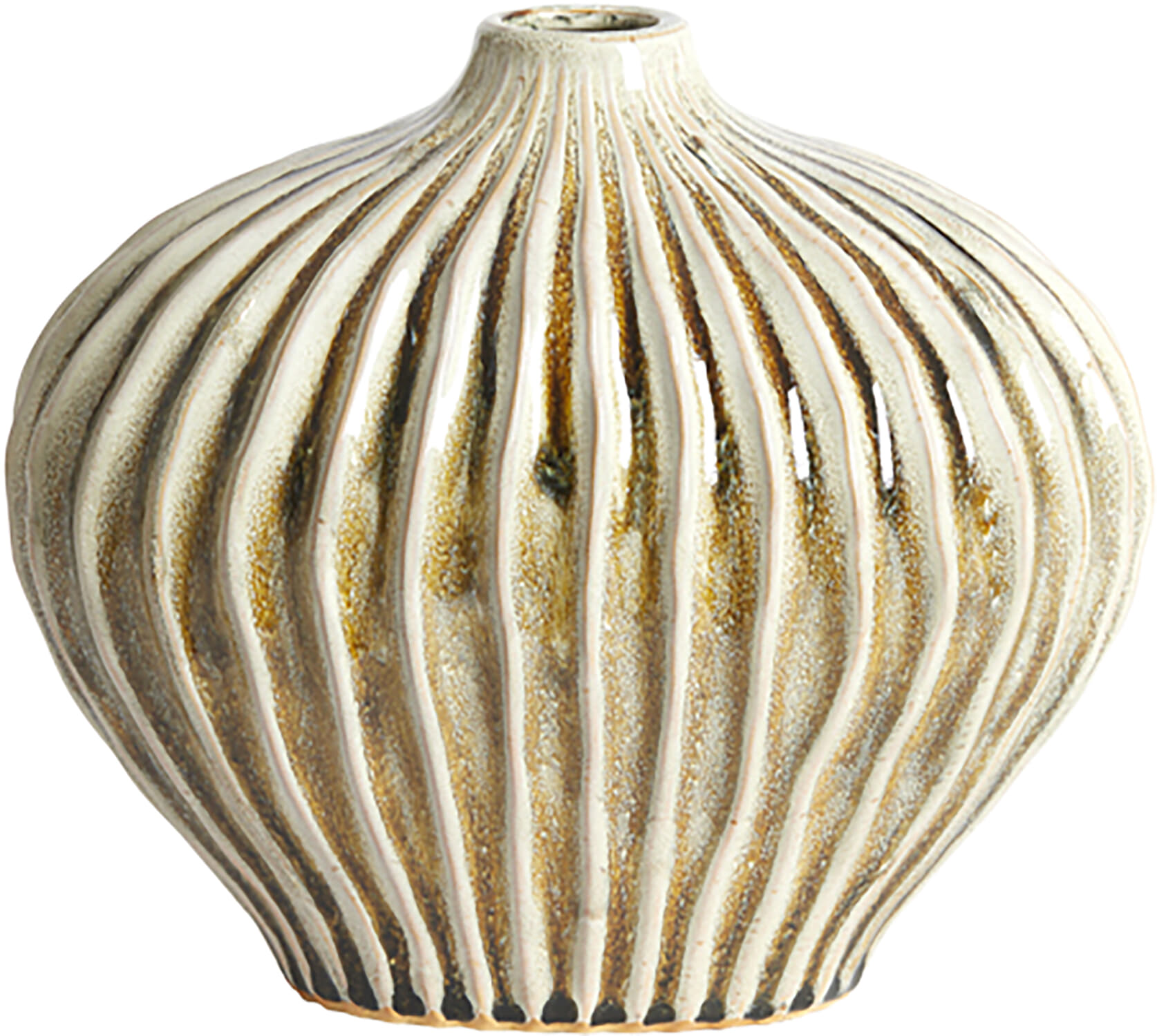 Bomont Collection Vase deco 30x16x25 cm LORITO ceramics olive green Groen