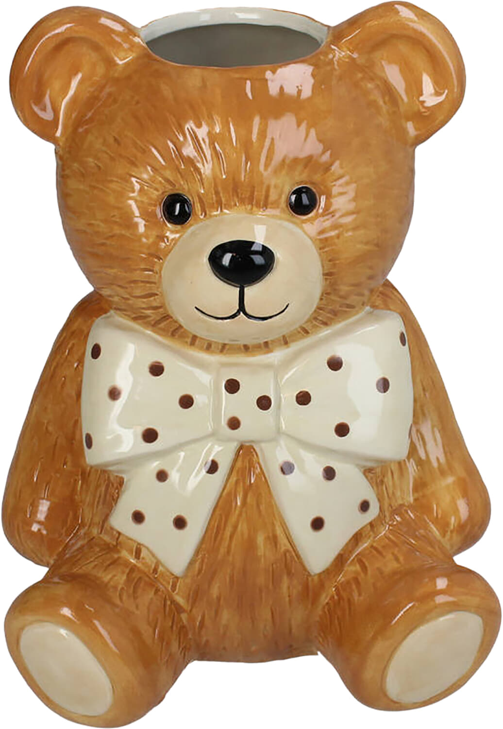Bomont Collection Vase Bear Dolomite Brown 18.2x17x23.3cm Bruin