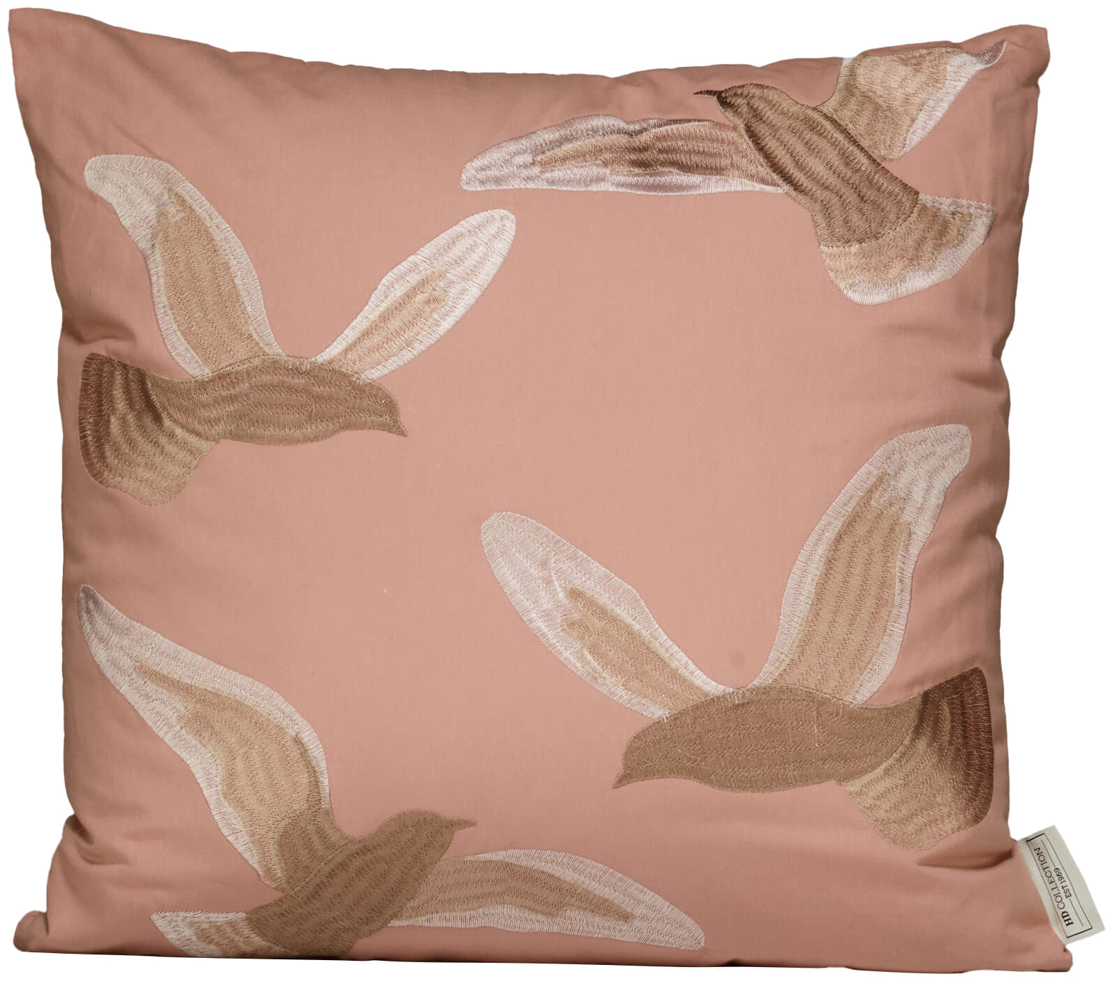 Bomont Collection Cushion Bird Cotton Brown 45x45cm Bruin