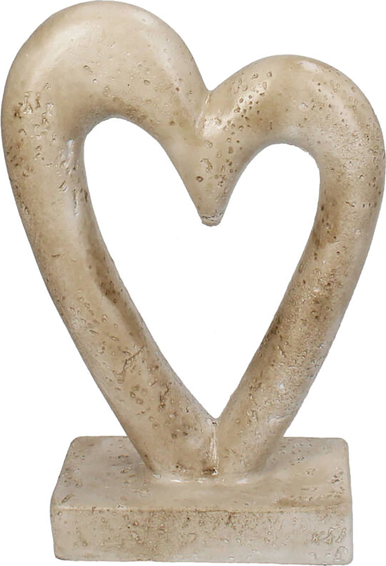 Bomont Collection Ornament Heart 13 x 6 x 19.5 cm Beige