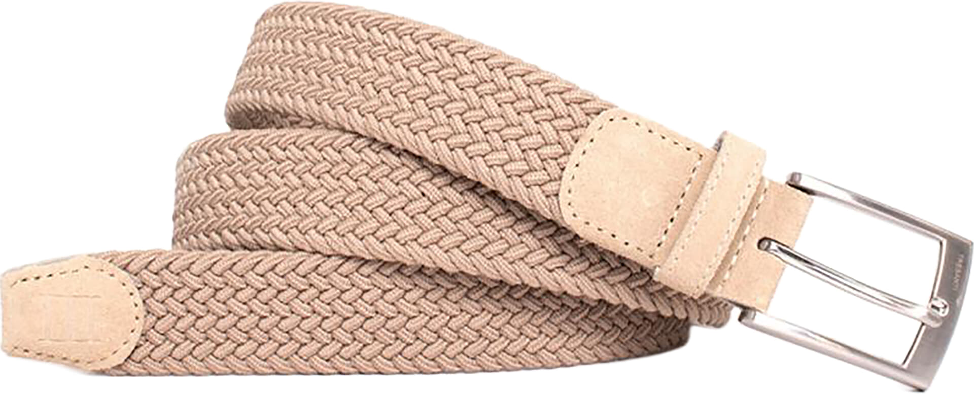 Tresanti Elastische Riem Zeth met Suede Off White