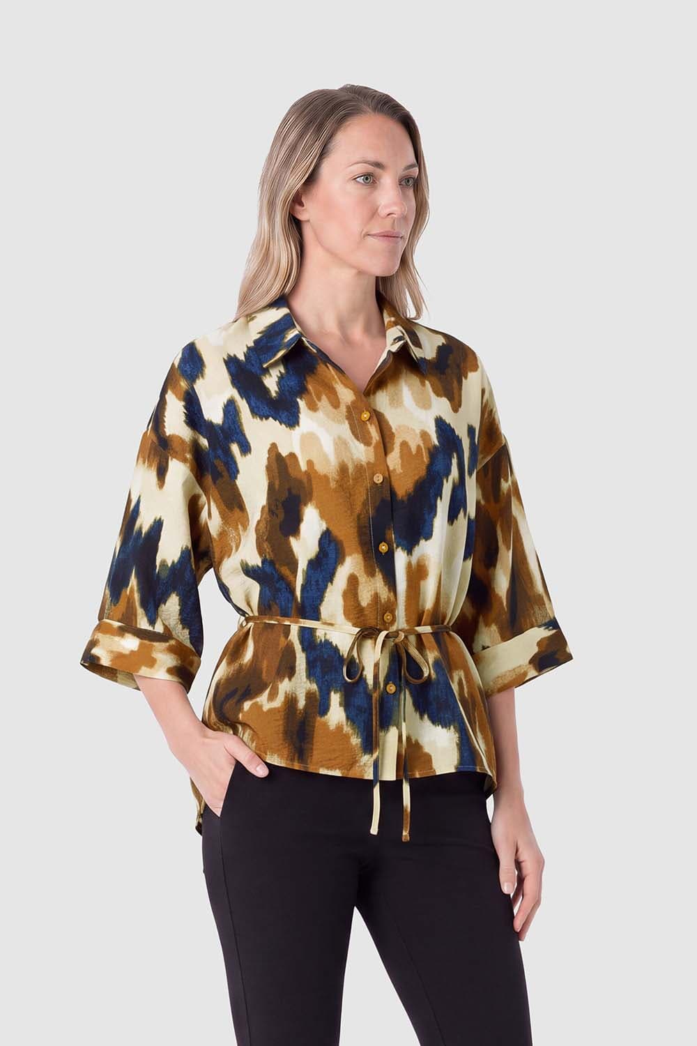 Vila Blouse Rano Eva 3/4 Mouw Multi