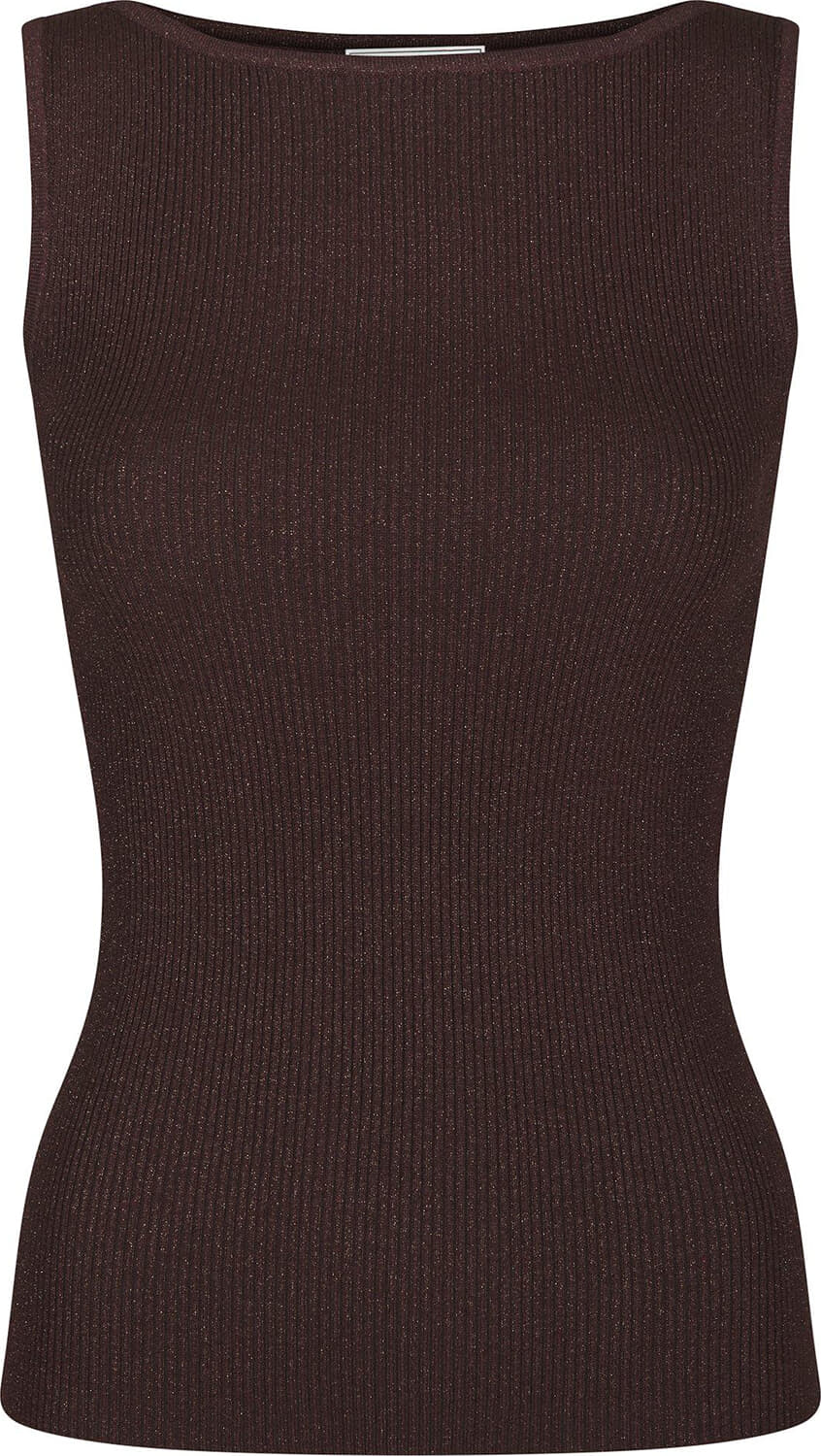 Neo Noir Top Talia Glitter Bordeaux Rood