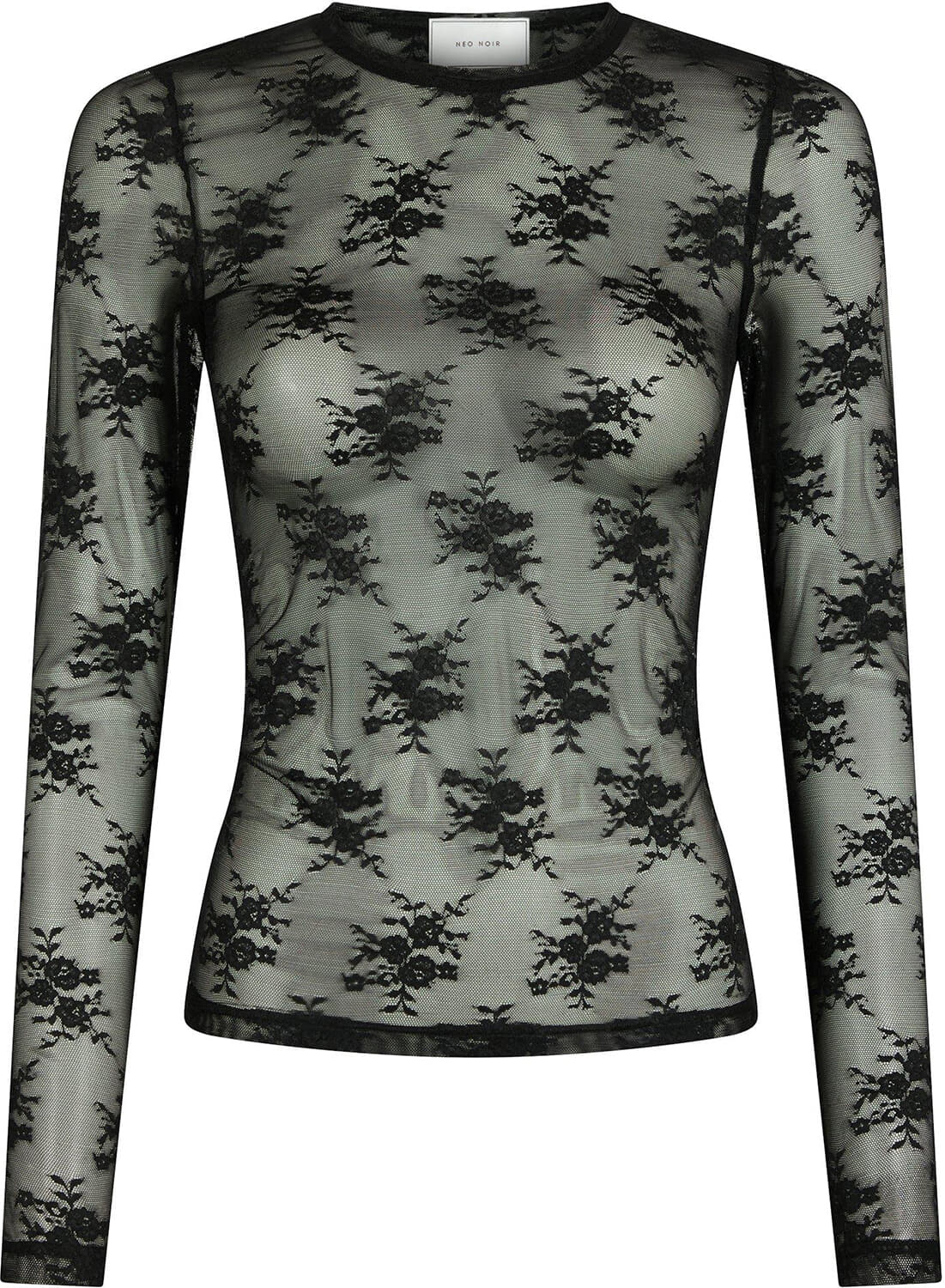 Neo Noir Top Evania Mesh Zwart