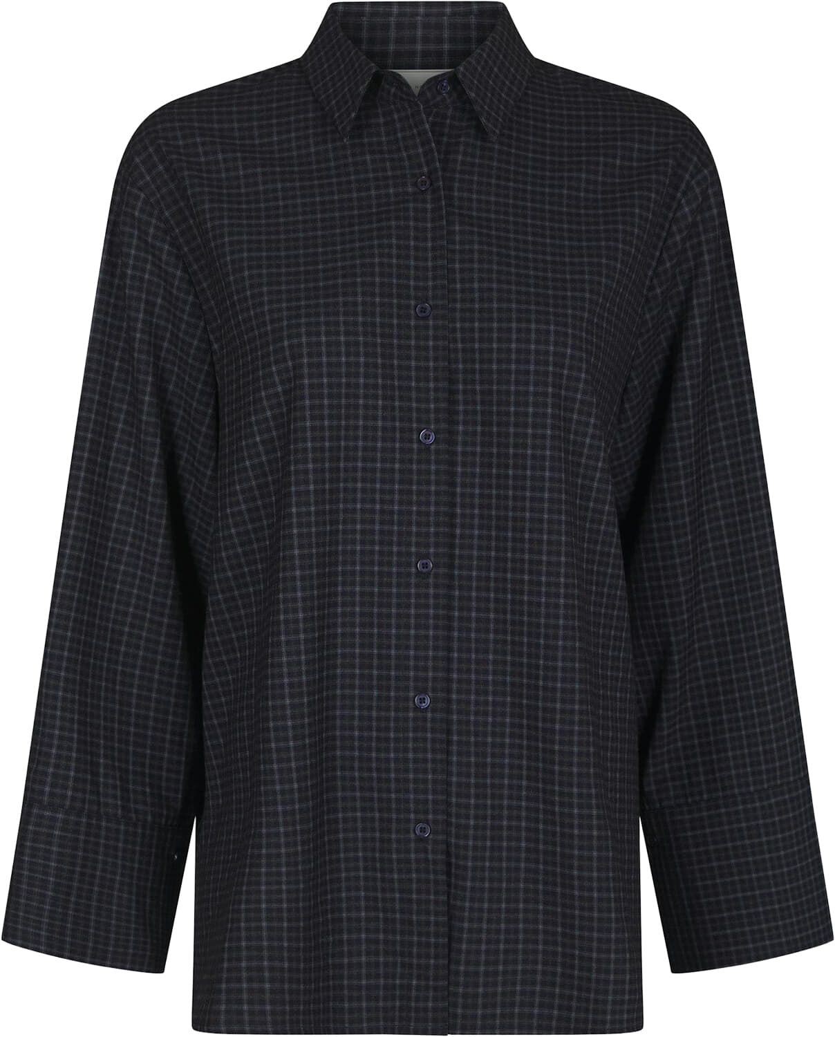 Neo Noir Blouse Dita Check Navy