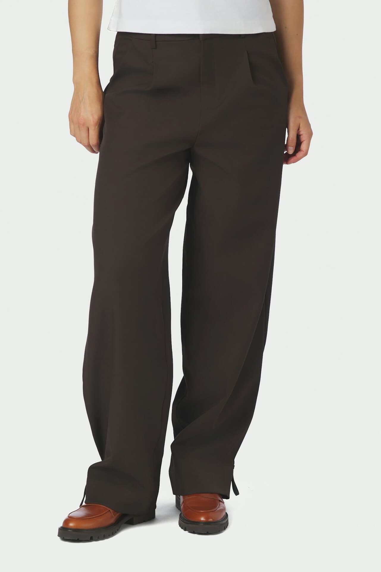 Neo Noir Broek Isotta  Donker Bruin