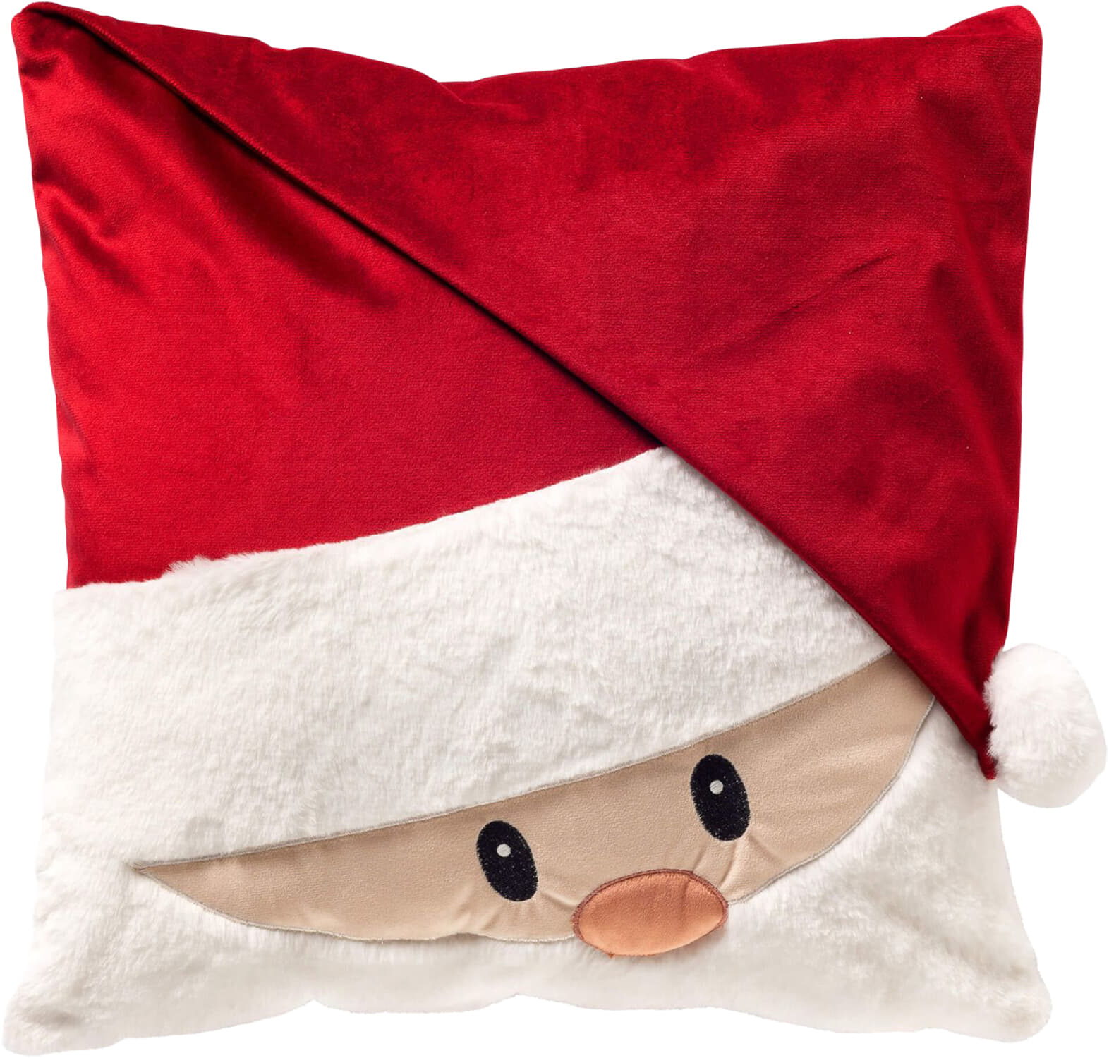 Dutch Decor Kussen Cheeky Santa 45 x 45 cm Rood