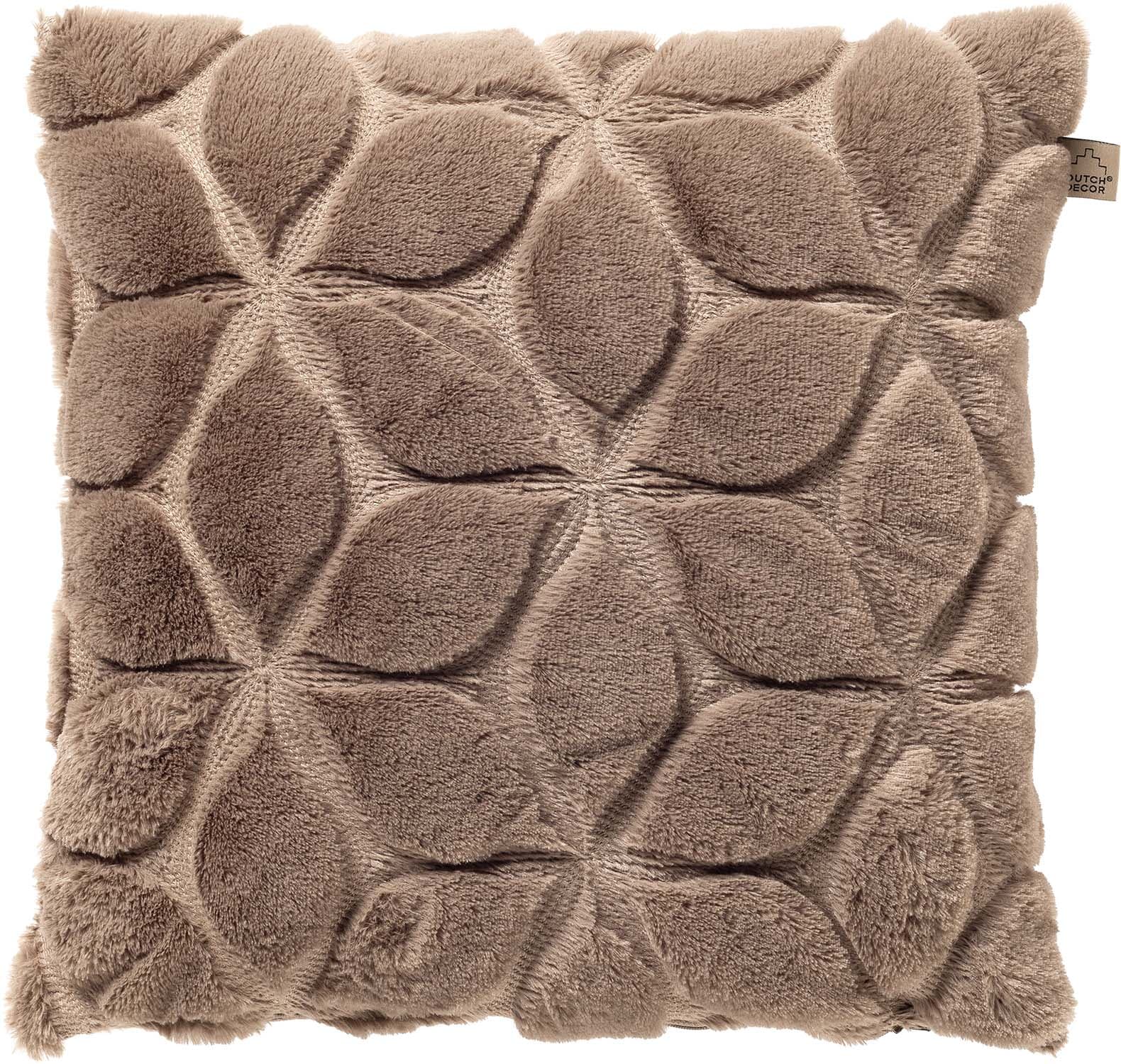 Dutch Decor Kussen Quinn 45x45 cm  Bruin