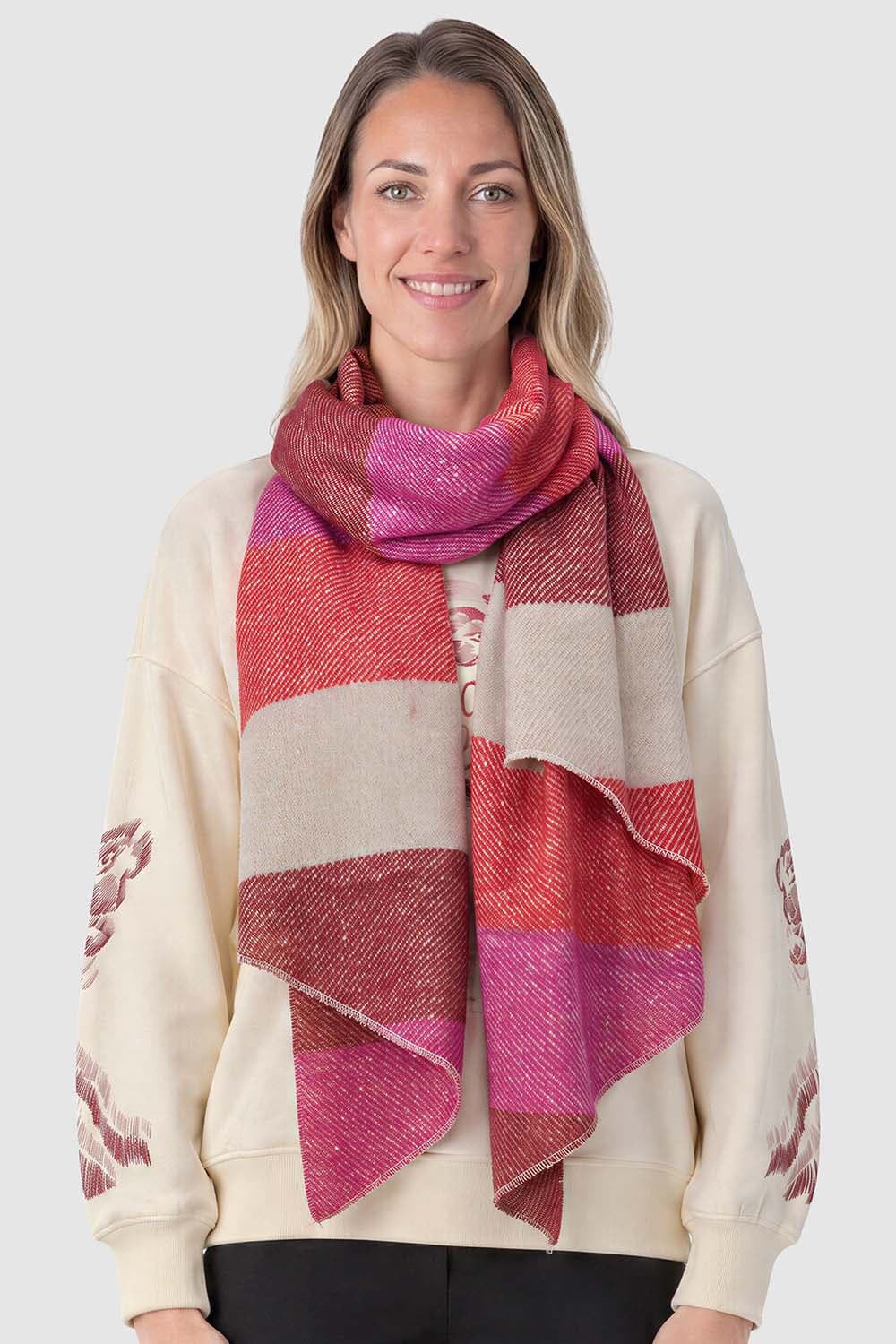 Zo Sjaal Bordeaux Rood