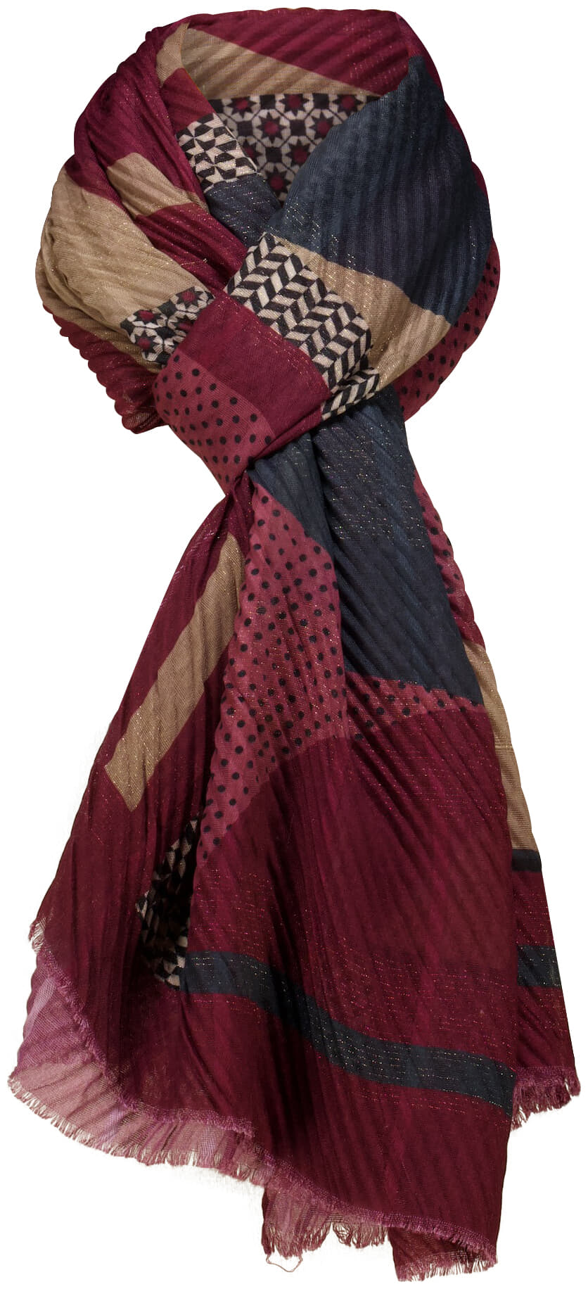Zo Sjaal Bordeaux Rood