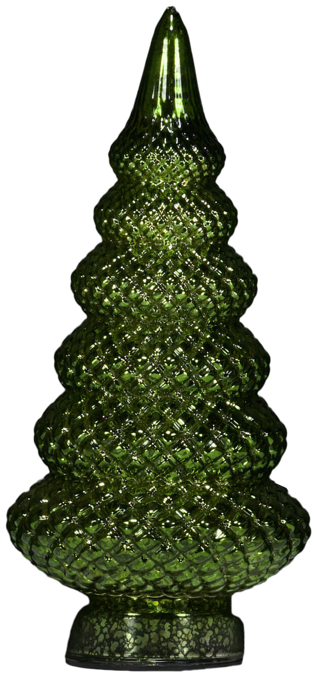 Bomont Collection Micro LED boom glas steady binnen D.12cm H.25.5cm Groen