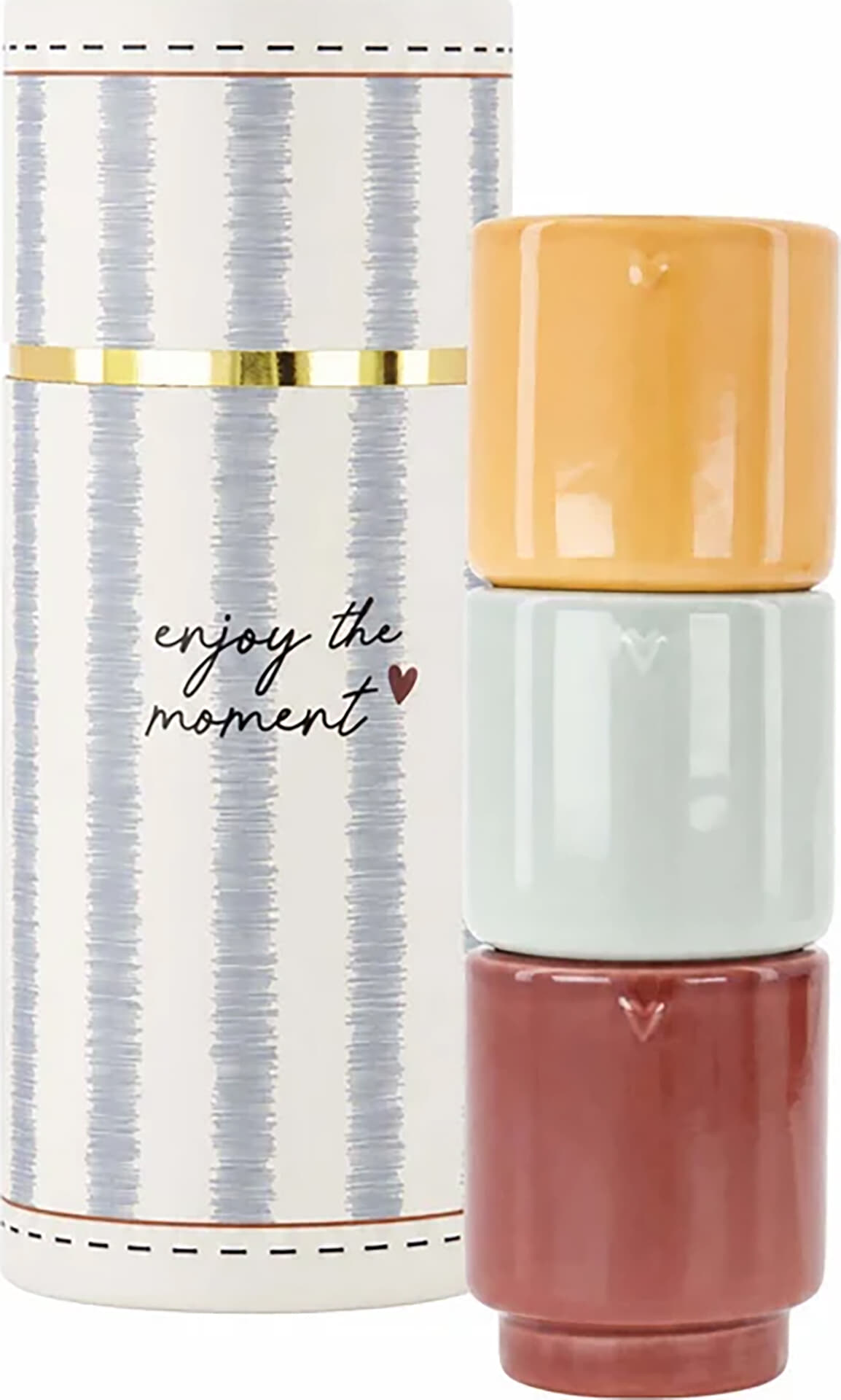 Zusss Set van 3 geurkaarsjes in koker enjoy Pomegranate Multi