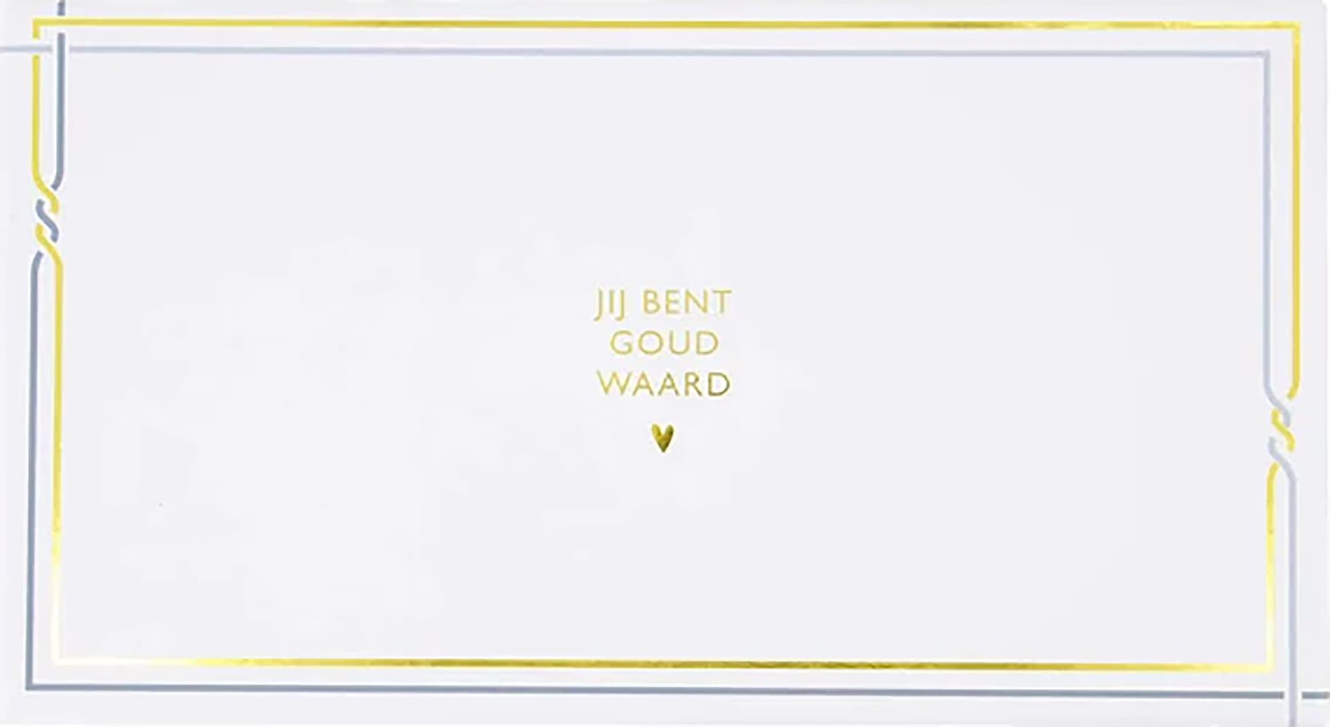 Zusss Giftset jij bent goud waard  25x14x8cm Fresh Linen Multi