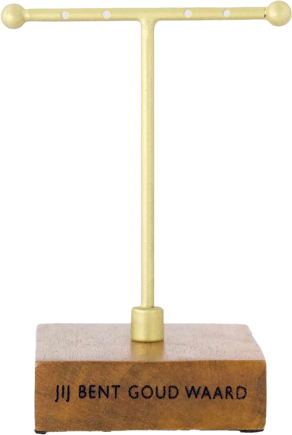 Zusss sieradenrekje metaal jij bent goud waard Beige