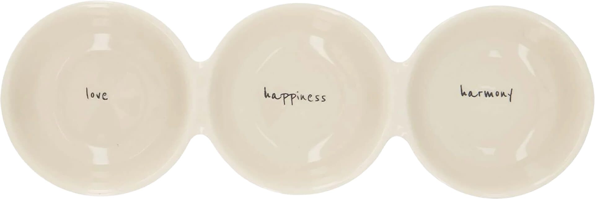 Zusss Serveerschaal Love Happiness Harmony Kaki